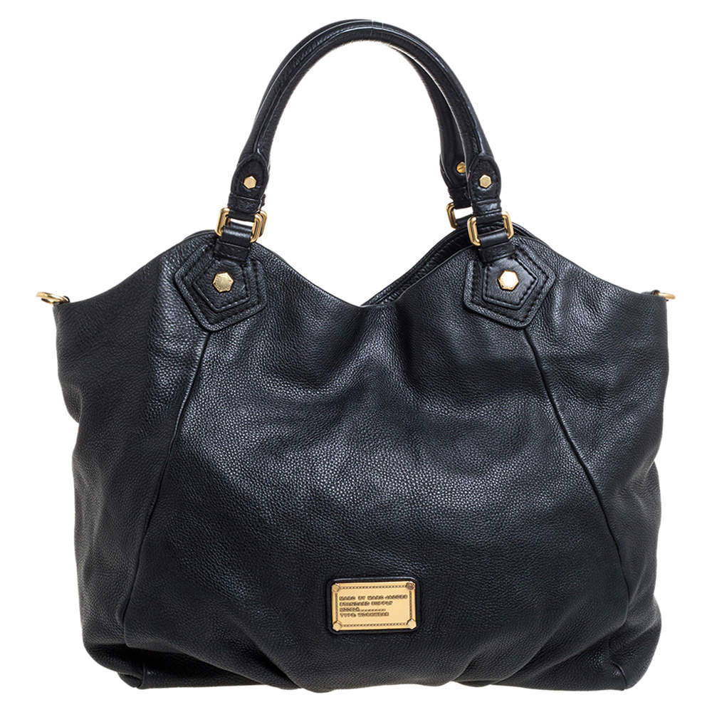 Pre Owned Marc By Marc Jacobs Black Leather Francesca Tote