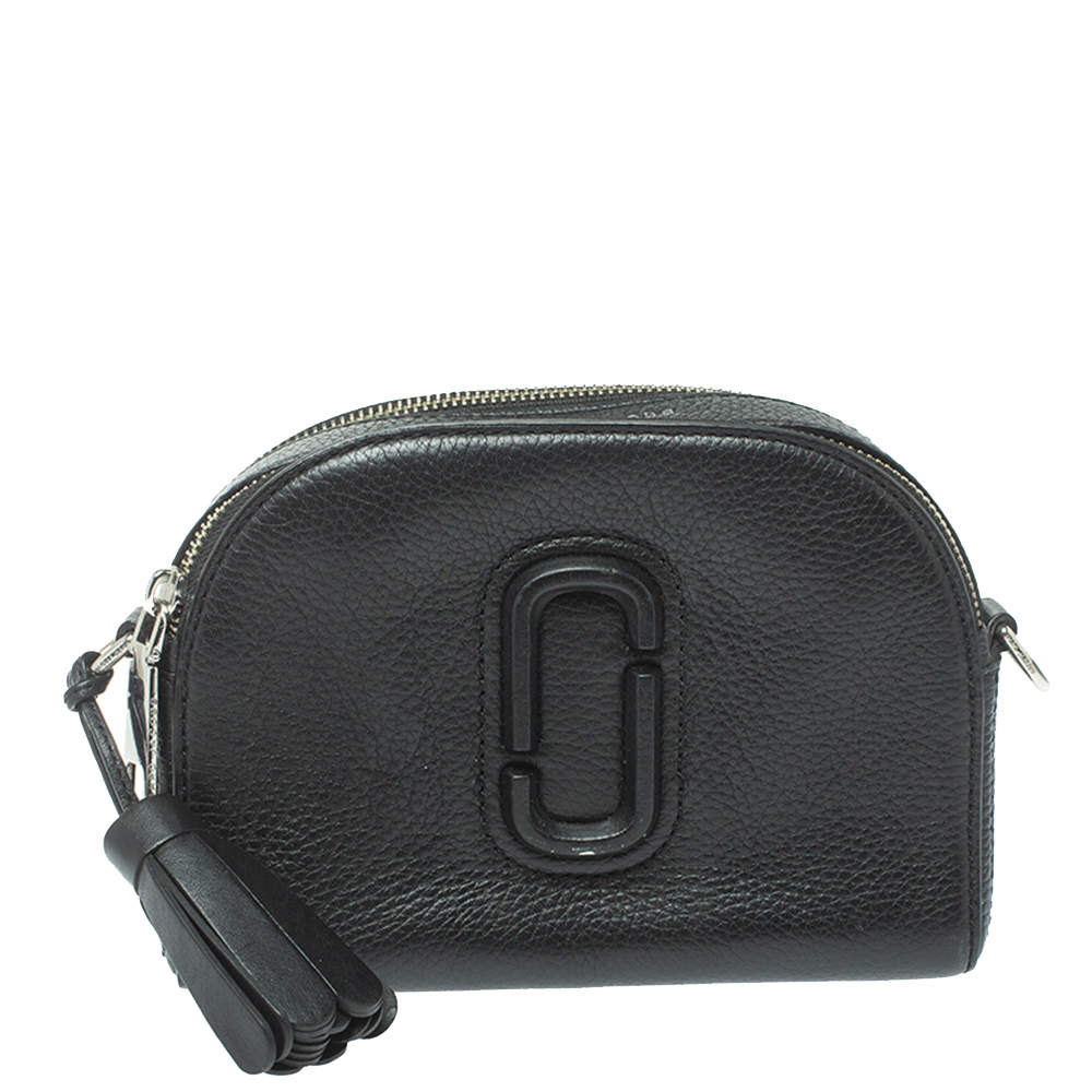 Marc Jacobs Black Leather Shutter Camera Crossbody Bag