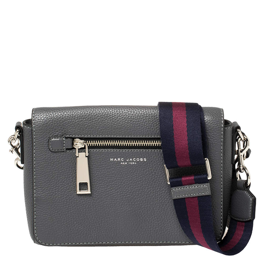 Pre Owned Marc Jacobs Grey Leather Small Gotham Crossbody Bag