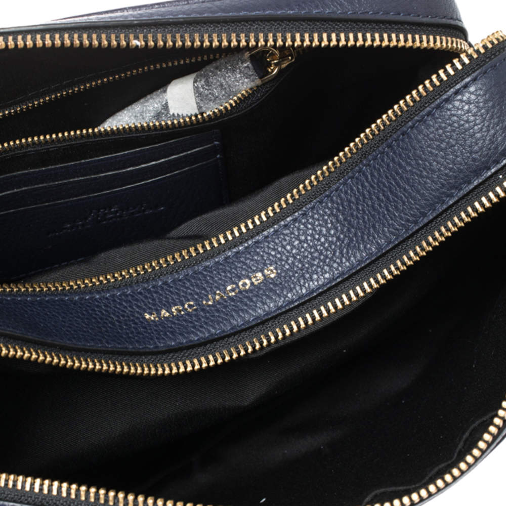 NWOT Marc Jacobs Softshot 27 Crossbody Bag Navy- Authentic $425 Retail