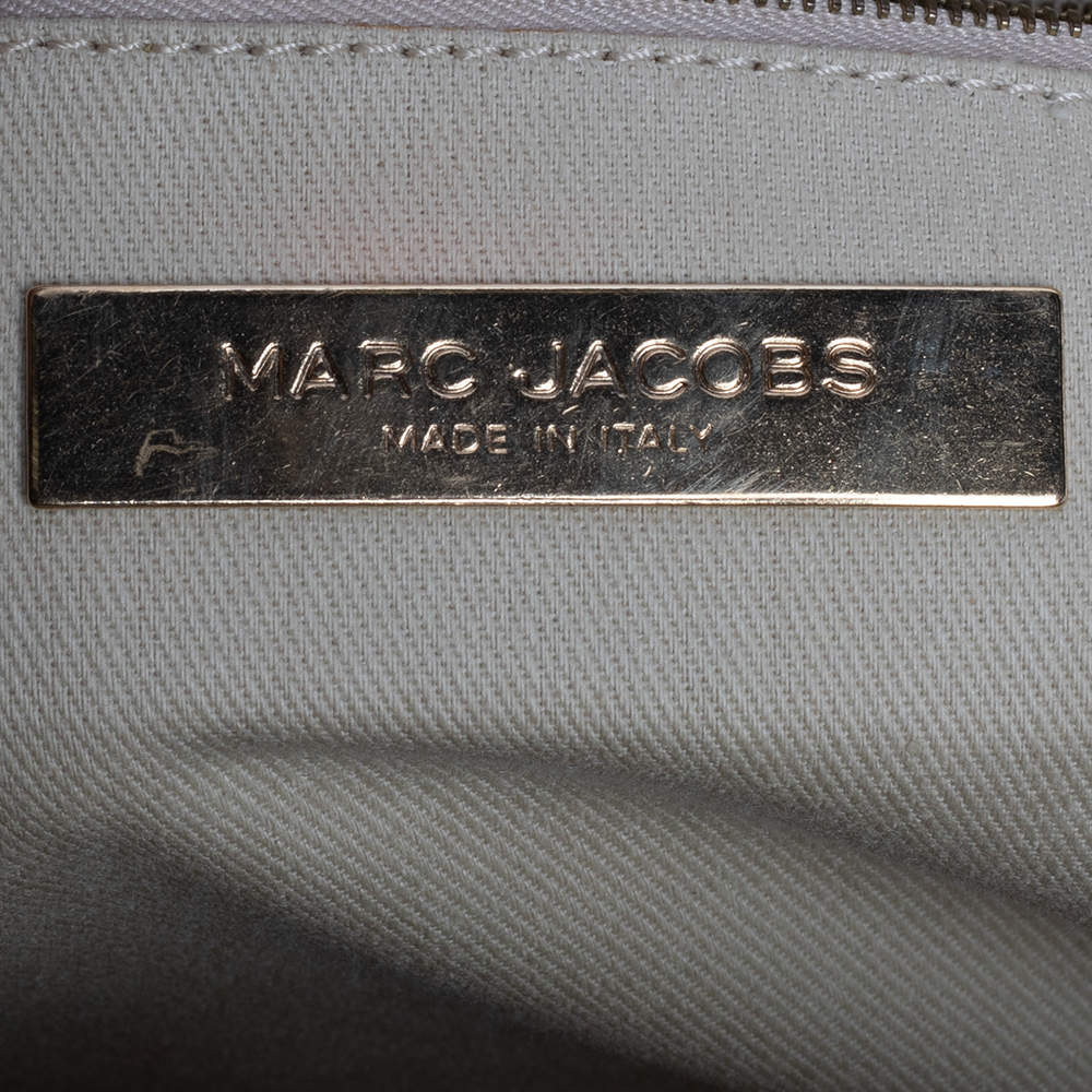 مملوكة مسبقًا Marc Jacobs Beige Quilted Leather Stam Satchel