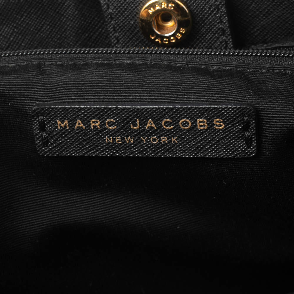 MARC JACOBS #30219 Black Saffiano Leather Tote