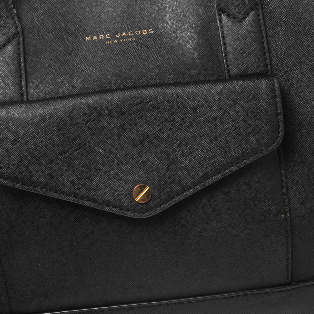 MARC JACOBS #30219 Black Saffiano Leather Tote