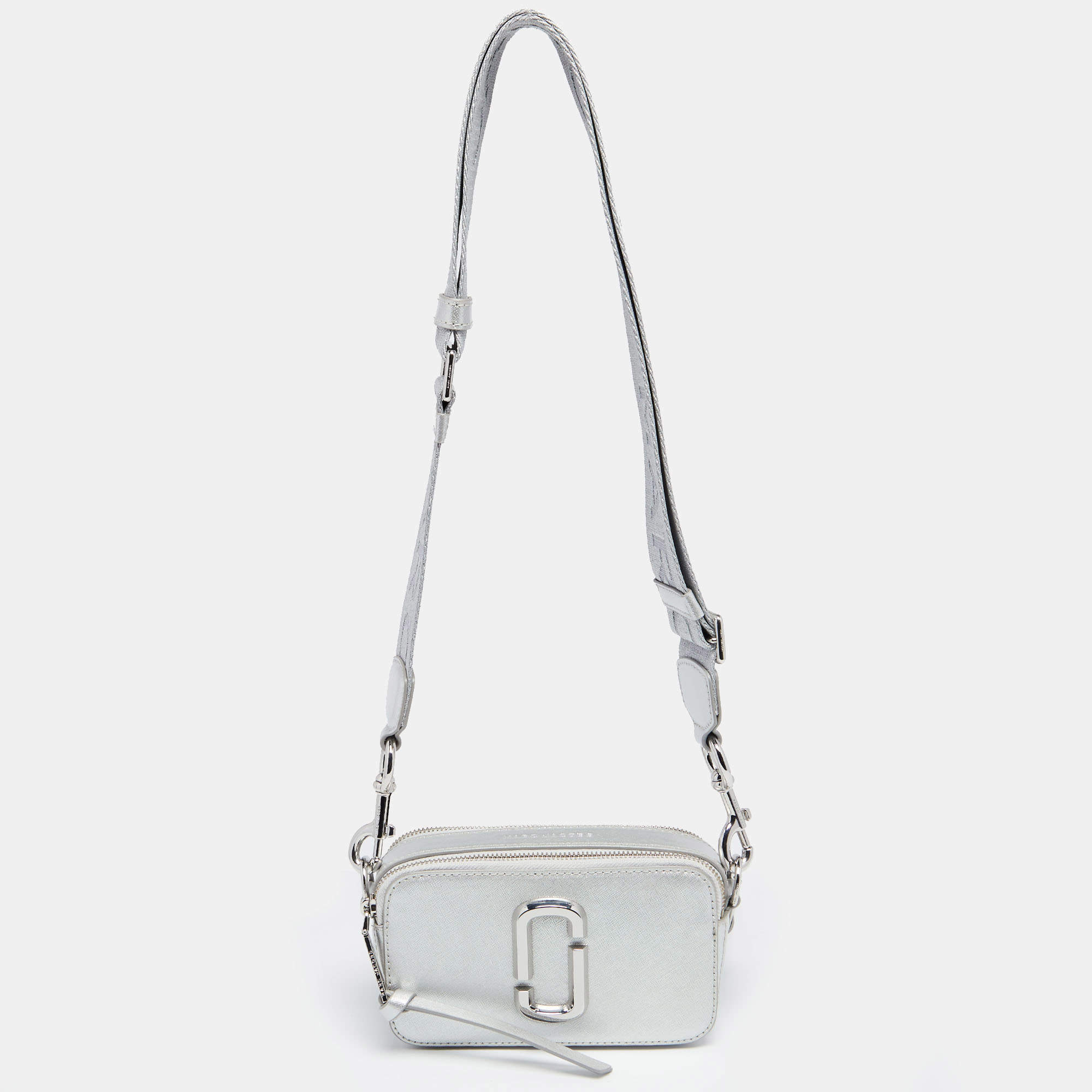 Silver marc jacobs online snapshot bag