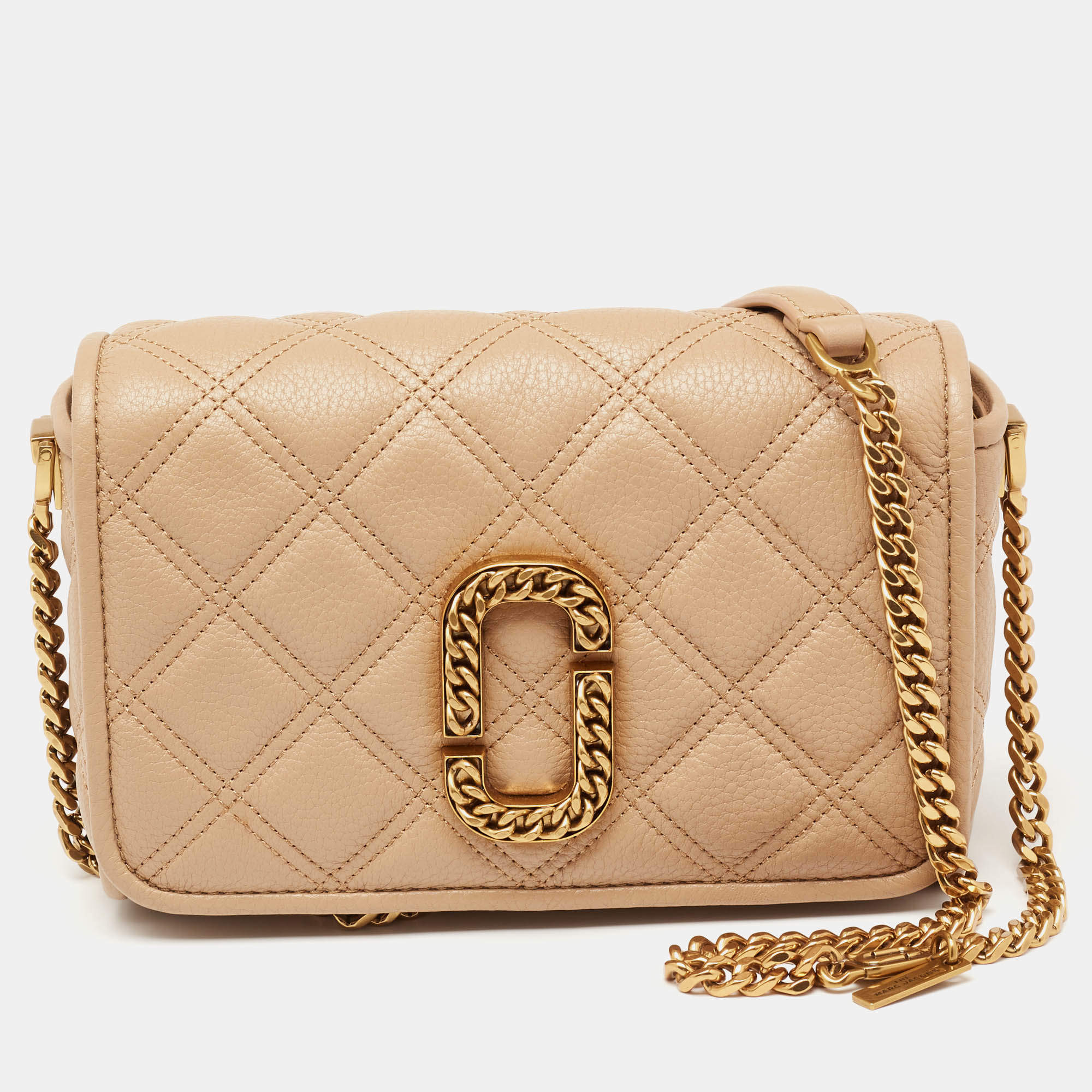 Top Marc Jacobs tan leather shoulder bag