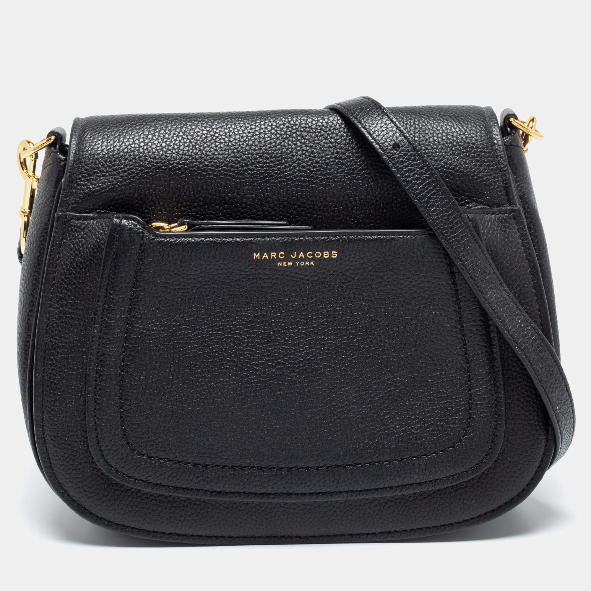 Pre Owned Marc Jacobs Black Leather Mini Empire City Shoulder Bag