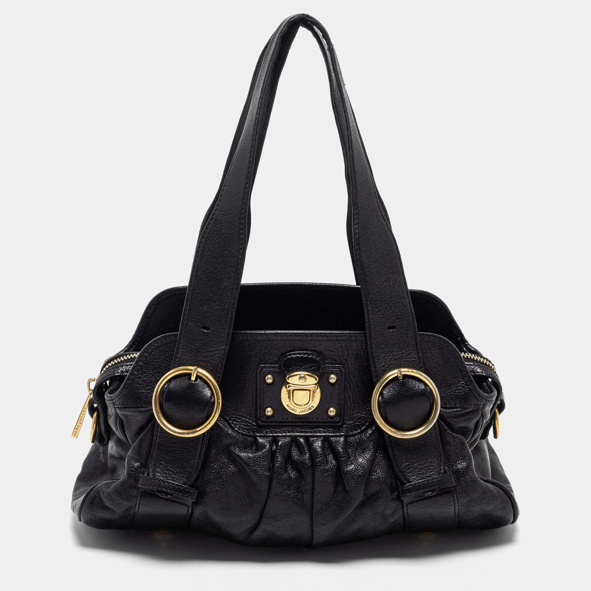  Marc Jacobs Black Leather Single Shoulder Bag