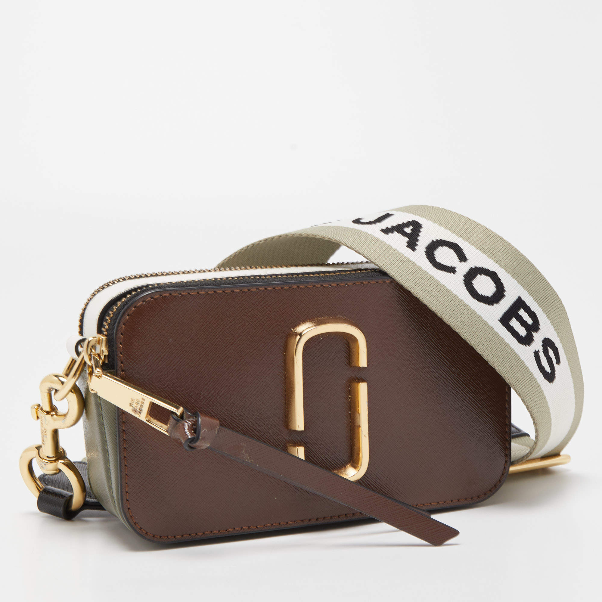 Marc Jacobs Tri Color Leather Snapshot Camera Crossbody Bag Marc
