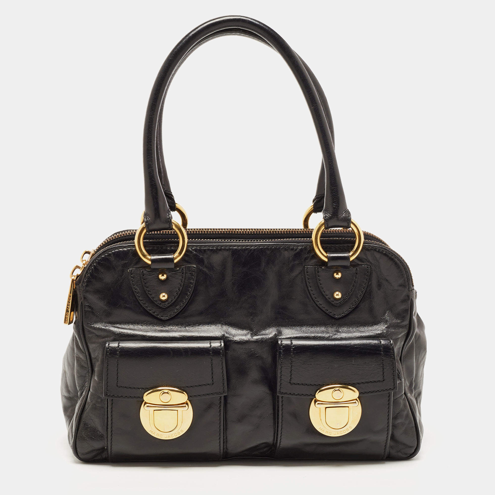 Marc Jacobs Black Leather Blake Satchel