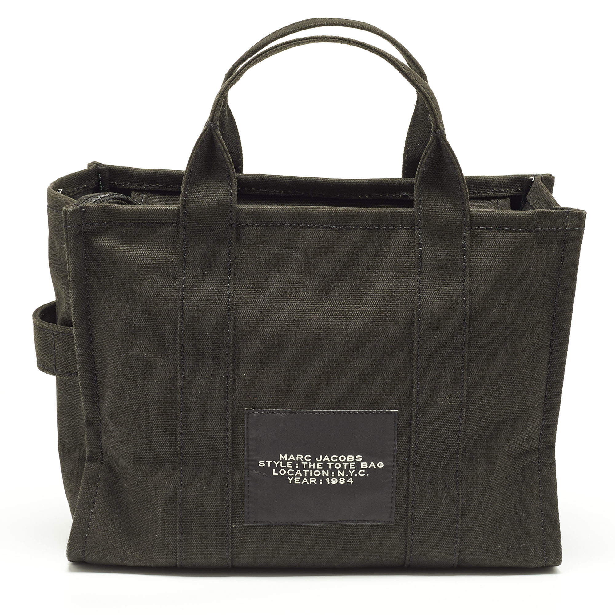 Pre Owned Marc Jacobs Black Canvas The Tote Bag 