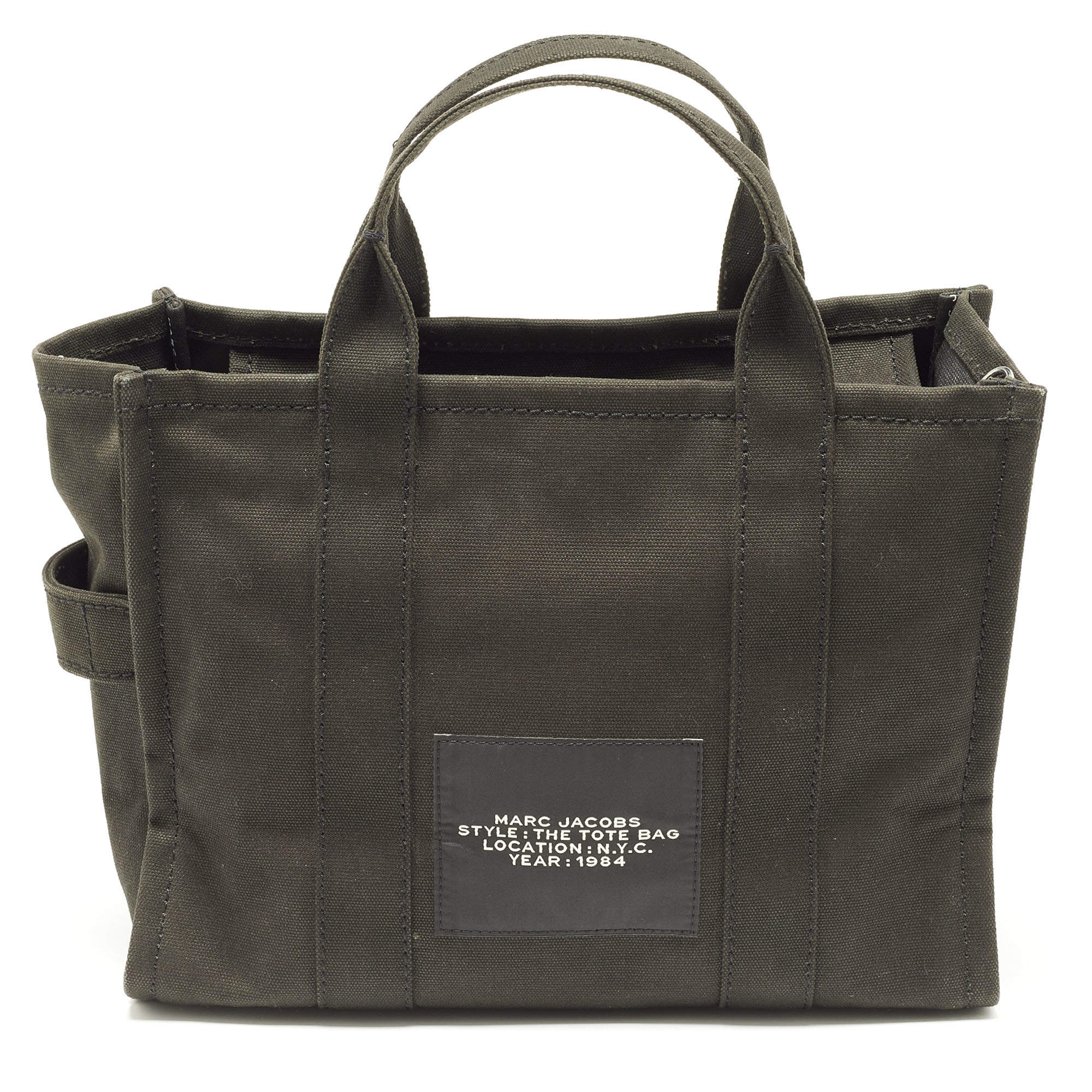 Pre Owned Marc Jacobs Black Canvas The Tote Bag 