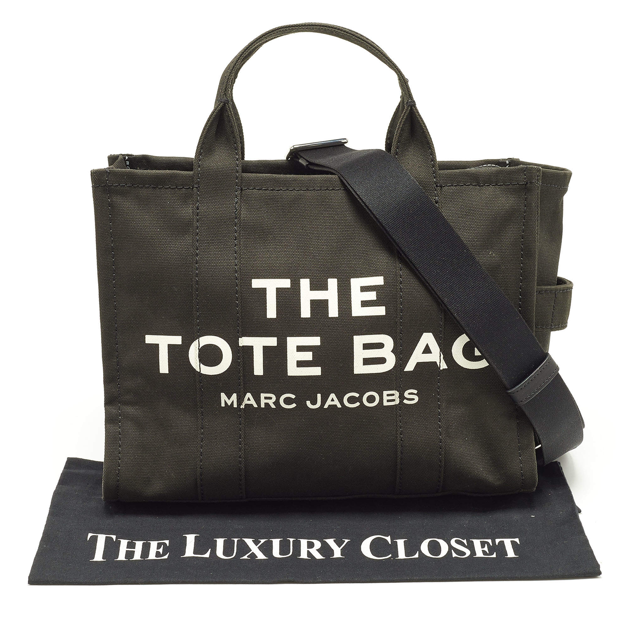 Marc By Marc Jacobs, Bags, Marc Jacobs Logo Shopper East West Tote Black  New Without Tags