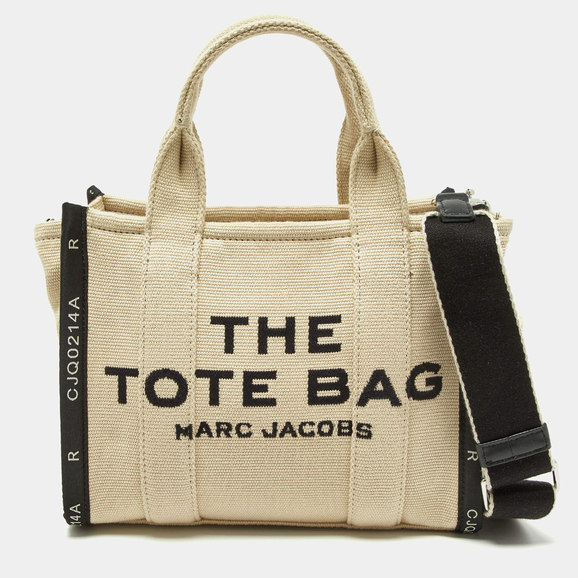 Pre Owned Marc Jacobs Beige Canvas Mini The Tote Bag