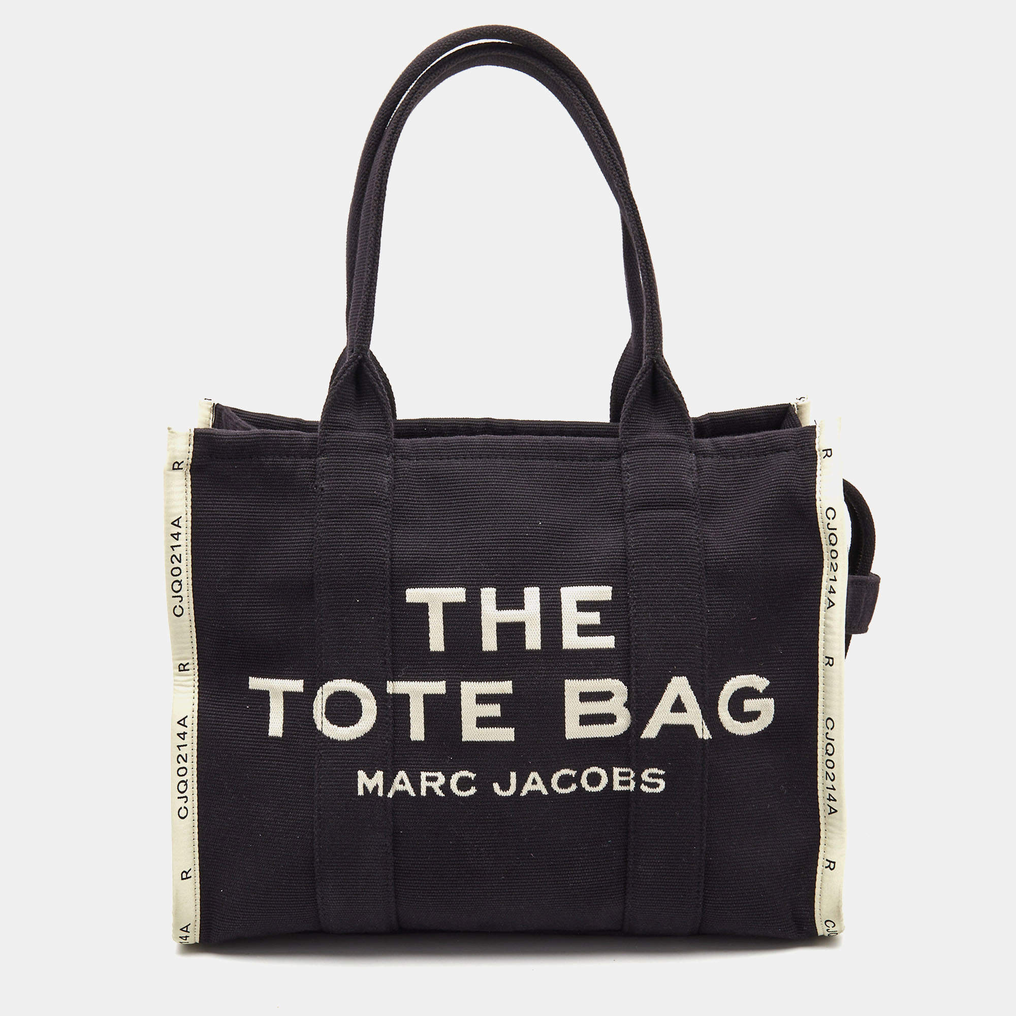 Pre Owned Marc Jacobs Black/White Canvas The Tote Bag