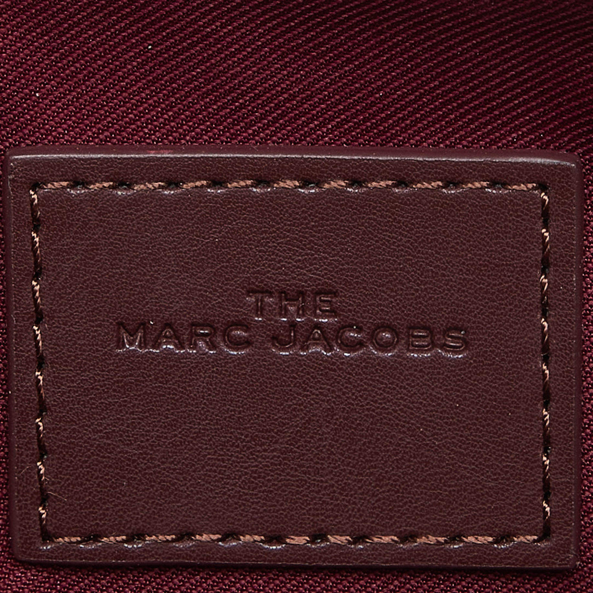 Pre Owned Marc Jacobs Pink Leather Double Zip Chain Clutch