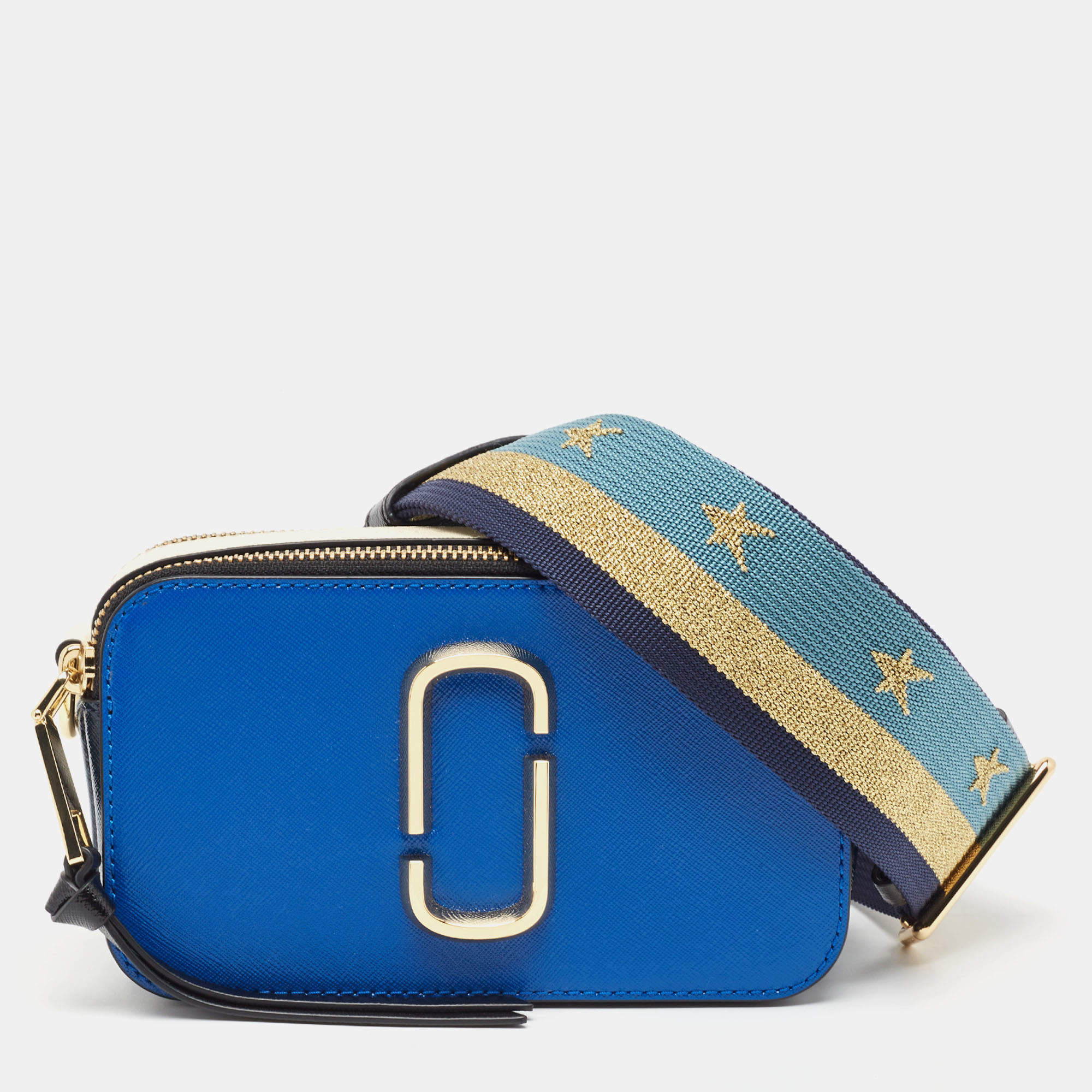 Marc Jacobs Tri Color Leather Snapshot Camera Crossbody Bag