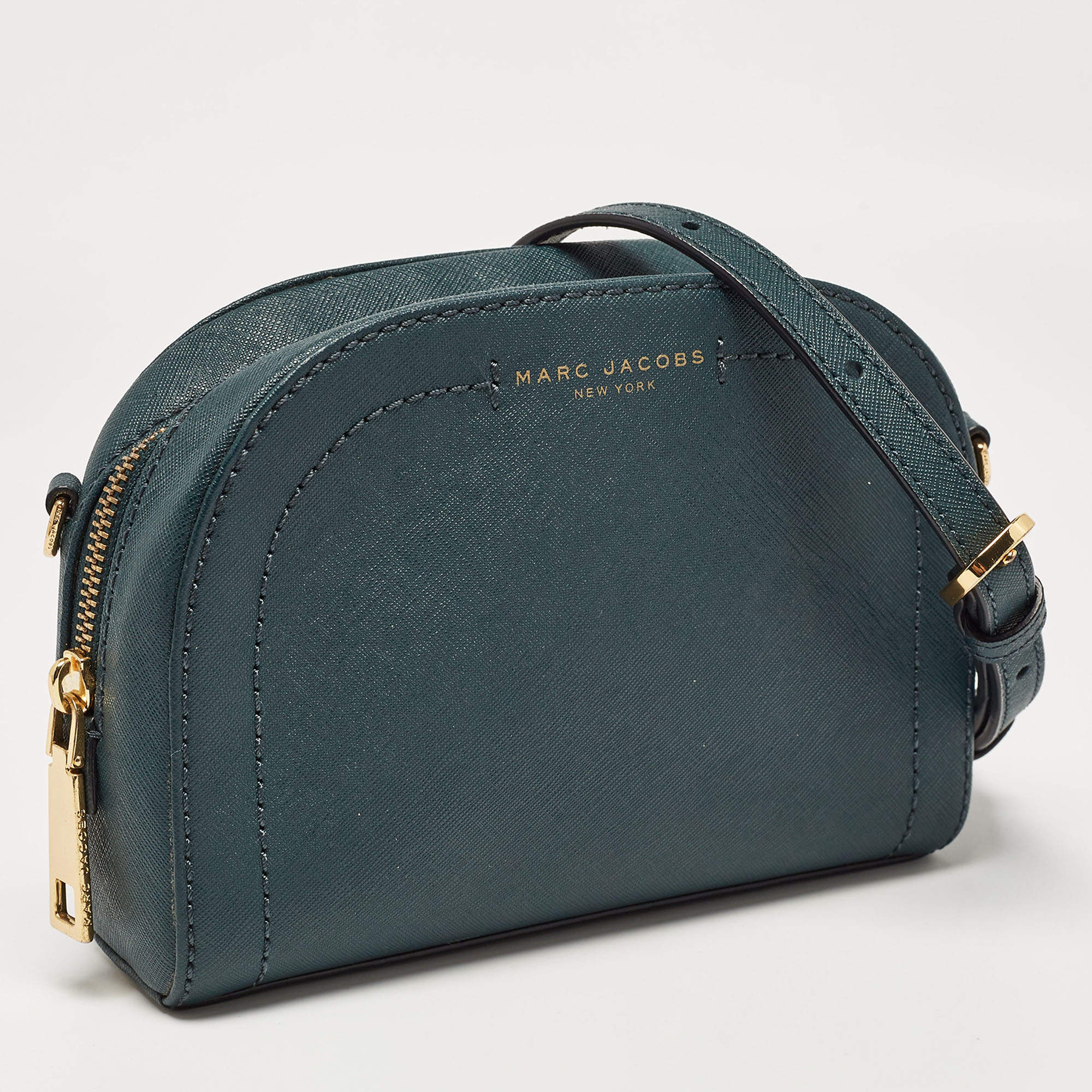 Marc Jacobs Dark Green Leather Playback Dome Crossbody Bag Marc Jacobs TLC