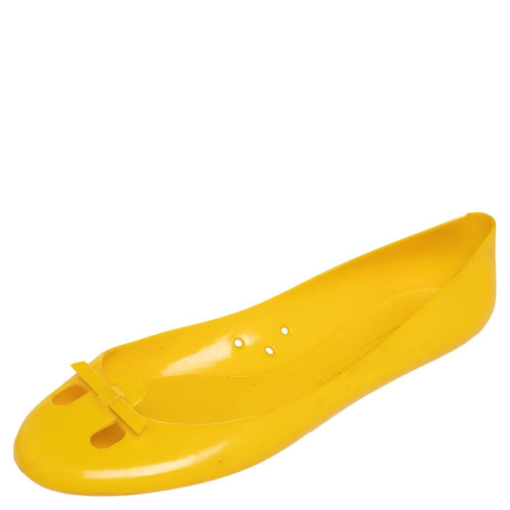 Marc Jacobs Yellow Jelly Mouse Ballet Flats Size 38