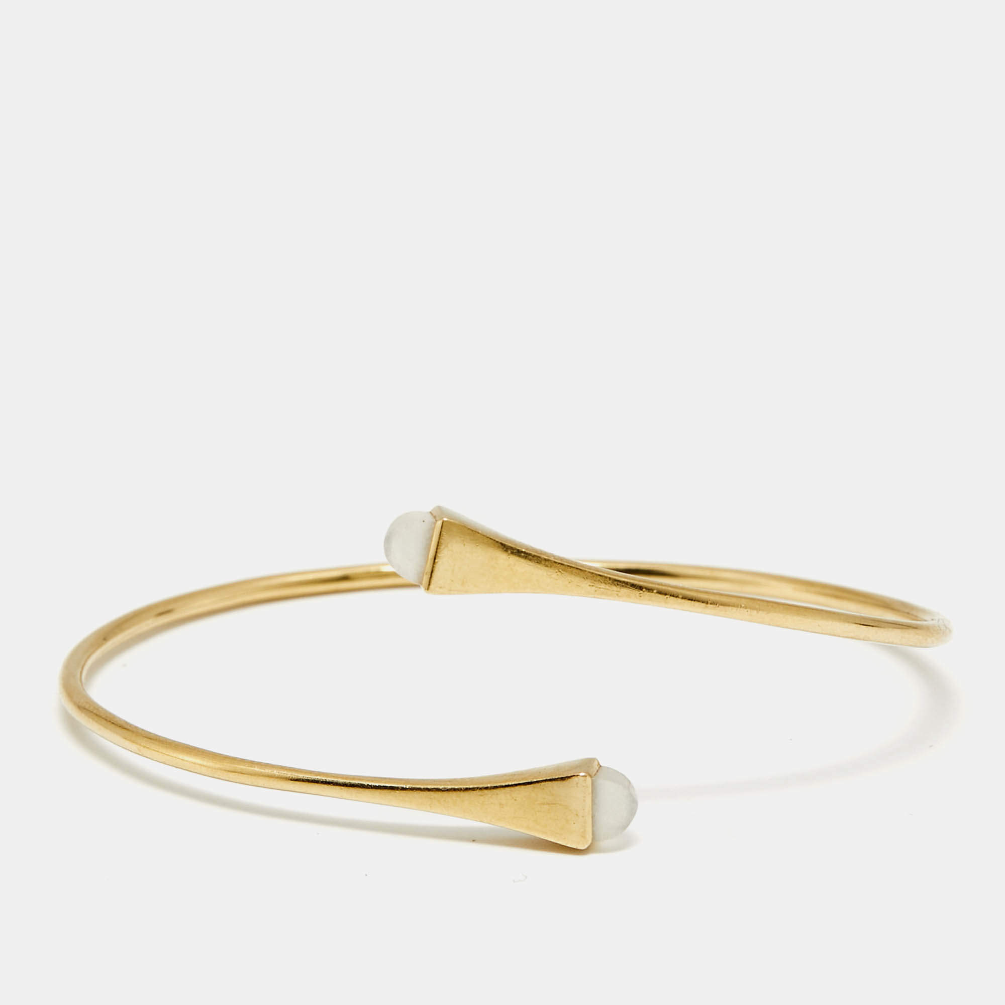 Pre Owned Marli Cleo Moonstone 18k Yellow Gold Bracelet XS