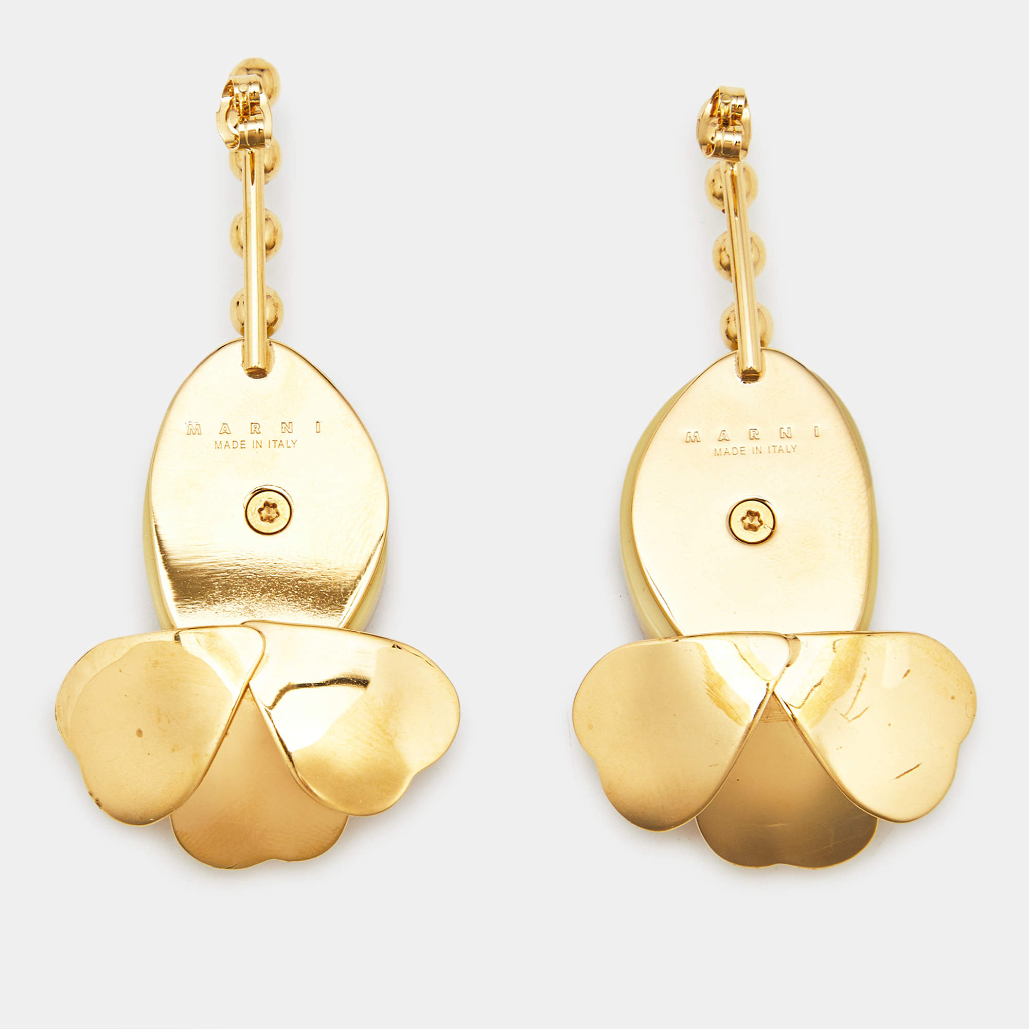 【関税&送料込】Marni Earrings MARNI Gold-tone earrings | NET-A-PORTER