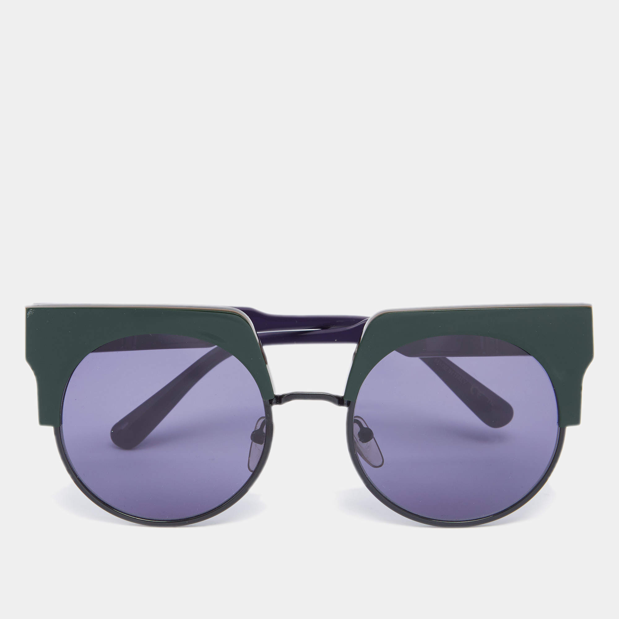 Marni Purple/Green Me602s Graphic Sunglasses