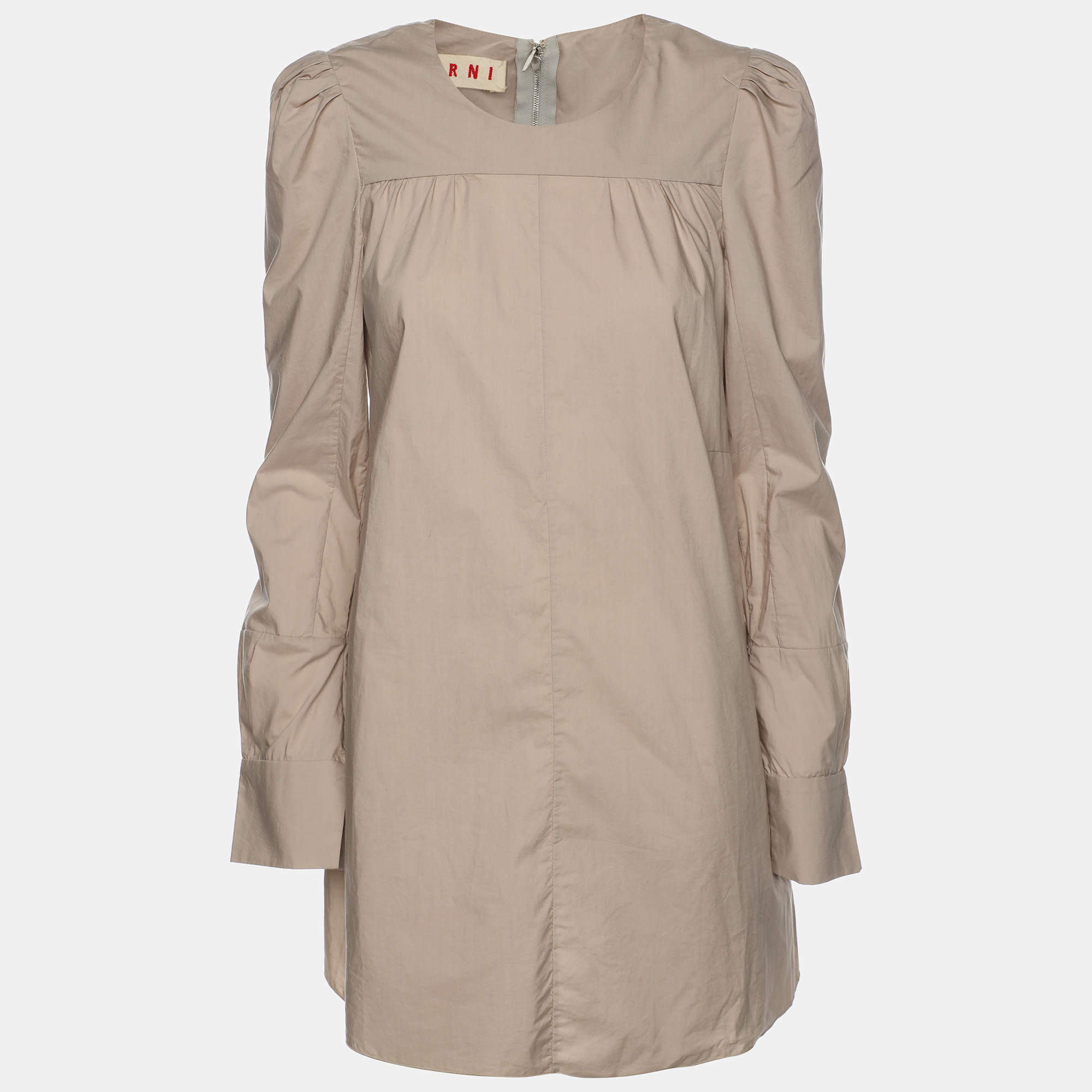 Marni Grey Cotton Full Sleeve Top S