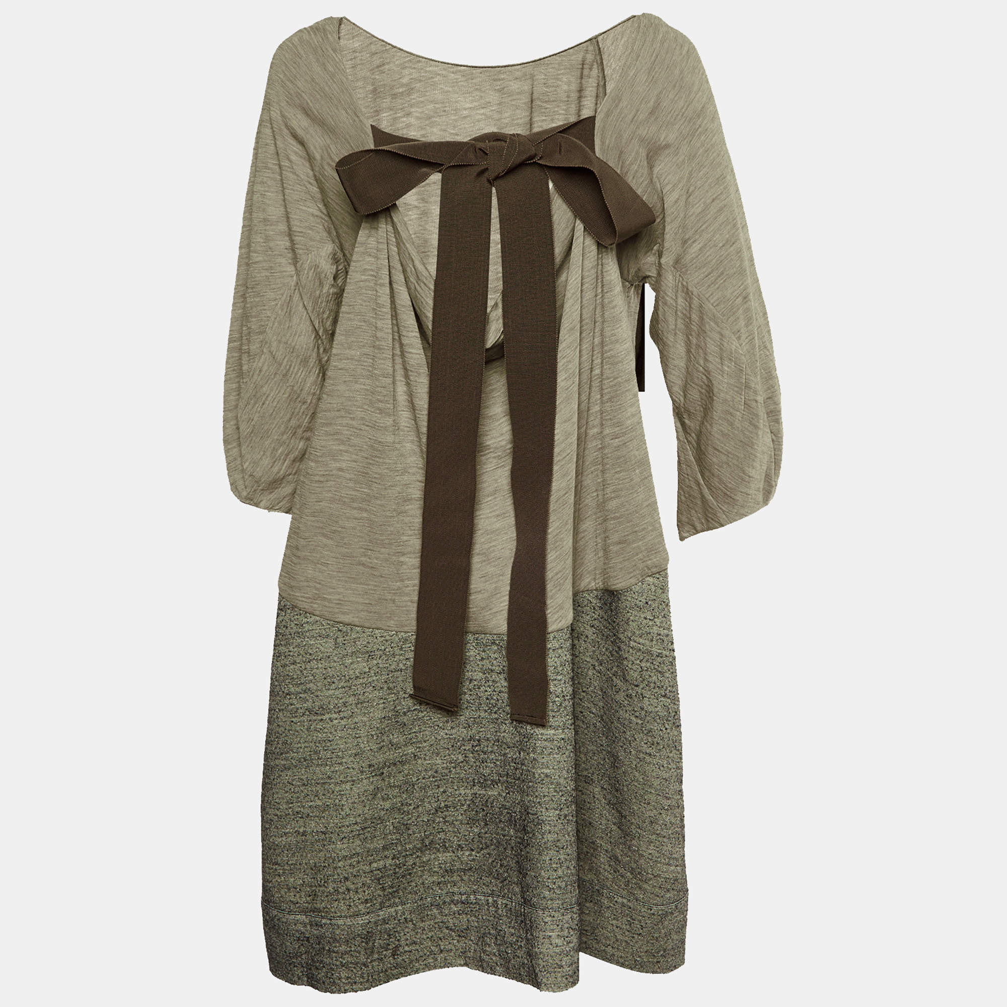 Marni Multicolor Printed Cotton Oversized Tunic Dress S