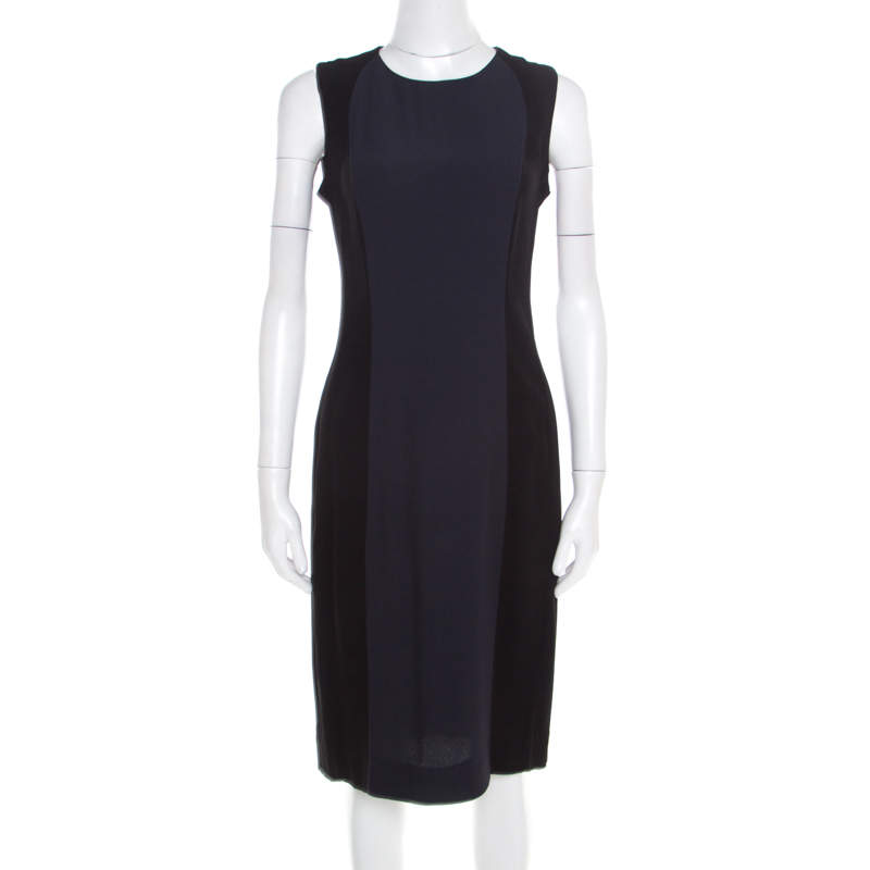 Marni Colorblock Sleeveless Crepe Dress M