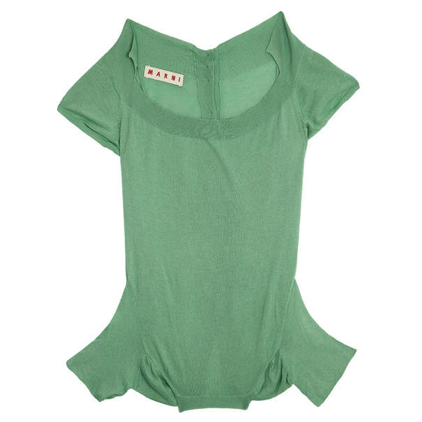 Pre Owned Marni Short Sleeve Knit Top XS