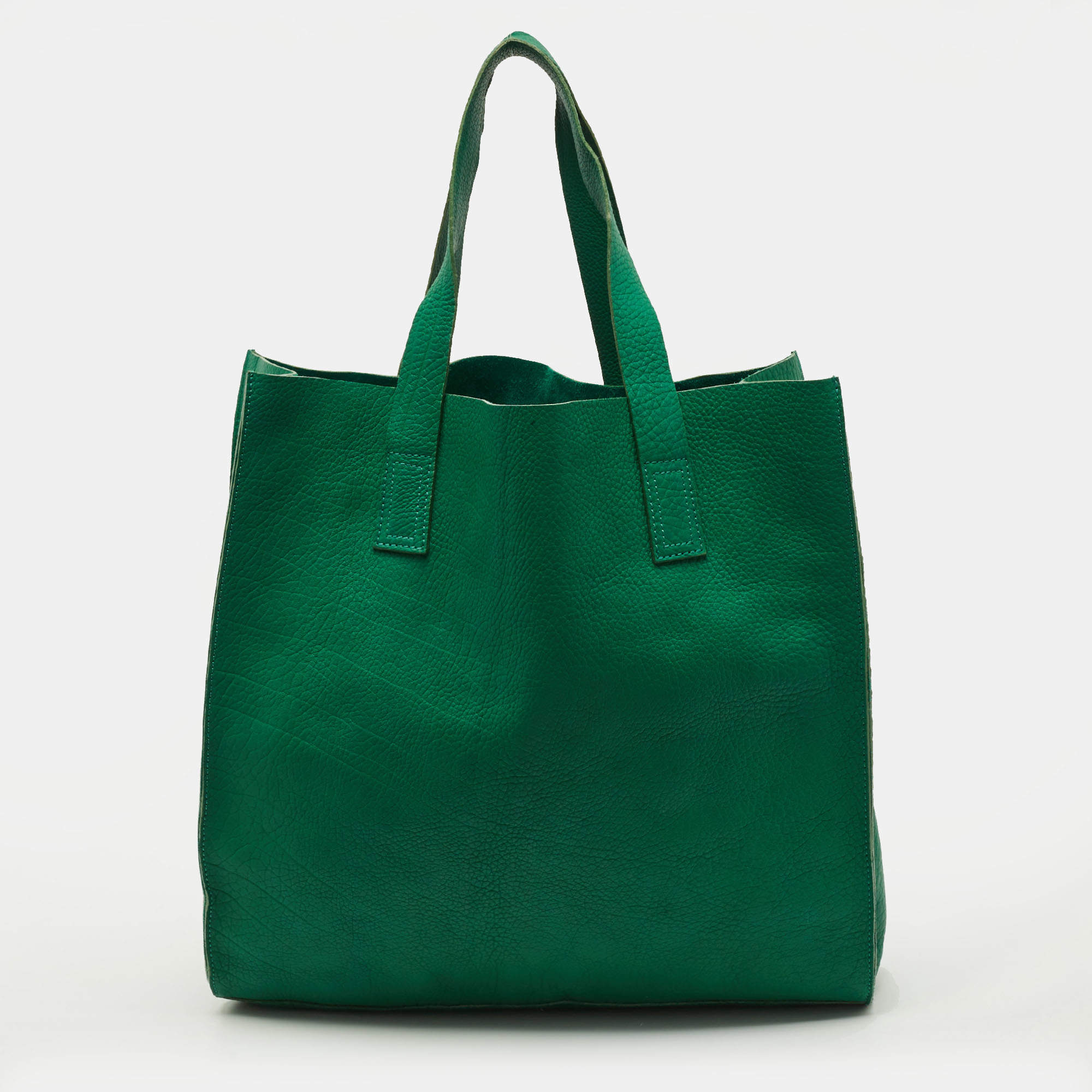 مملوكة مسبقًا Marni Green Leather Vertical Tote