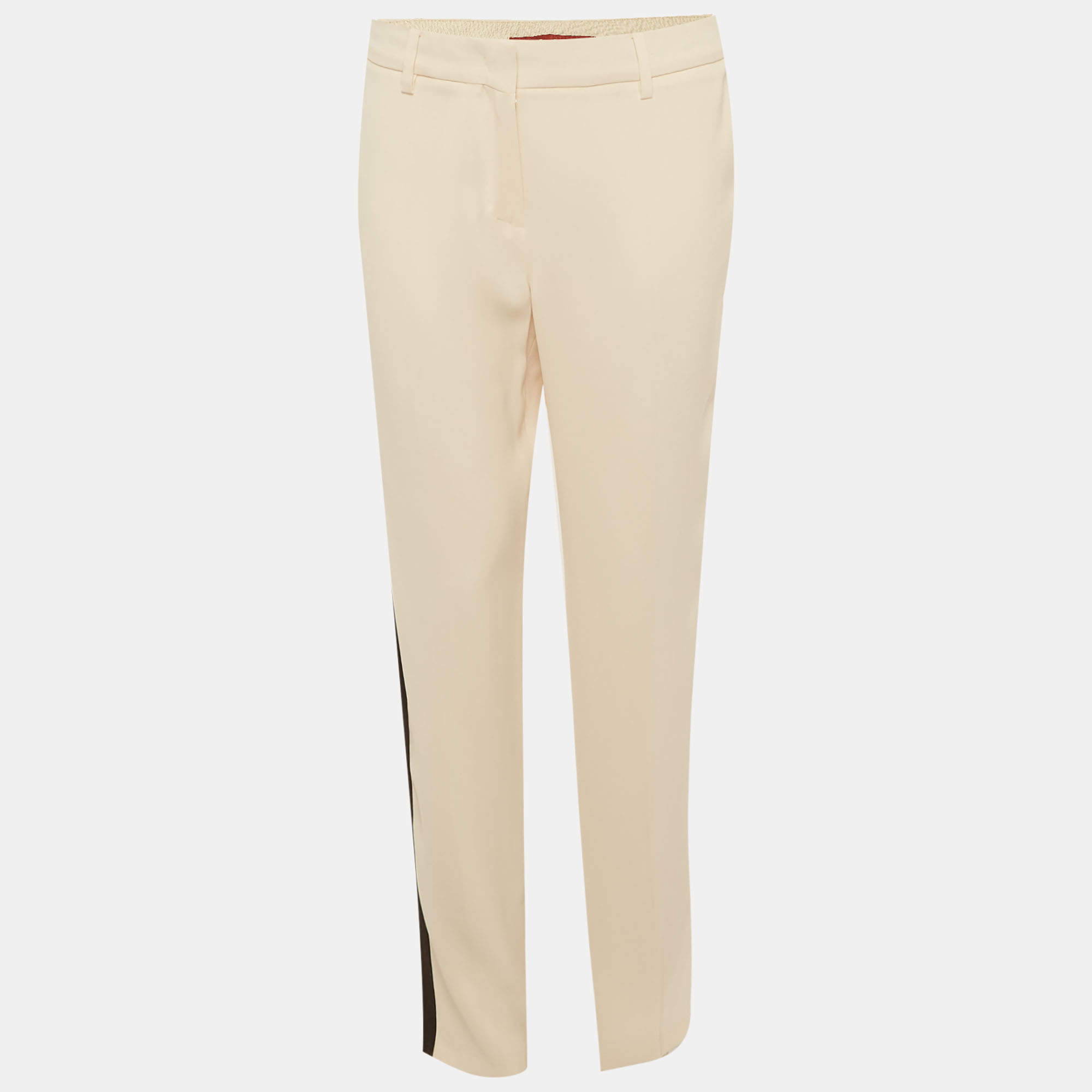 Pre Owned Max Mara Studio Multicolor Crepe Knit Trousers M