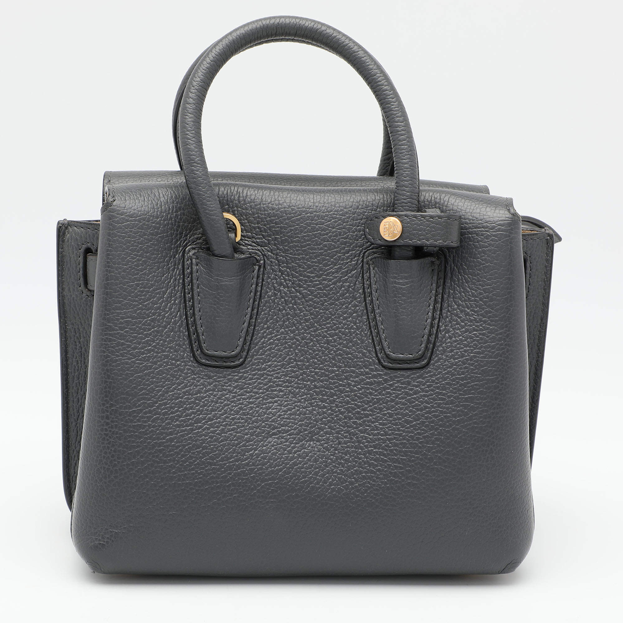 MCM Grey Leather Mini Milla Park Avenue Tote MCM TLC