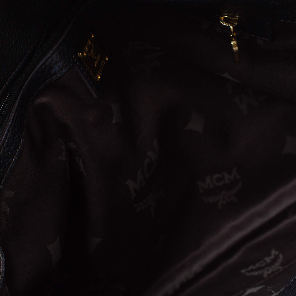 Leather handbag MCM Black in Leather - 33113941
