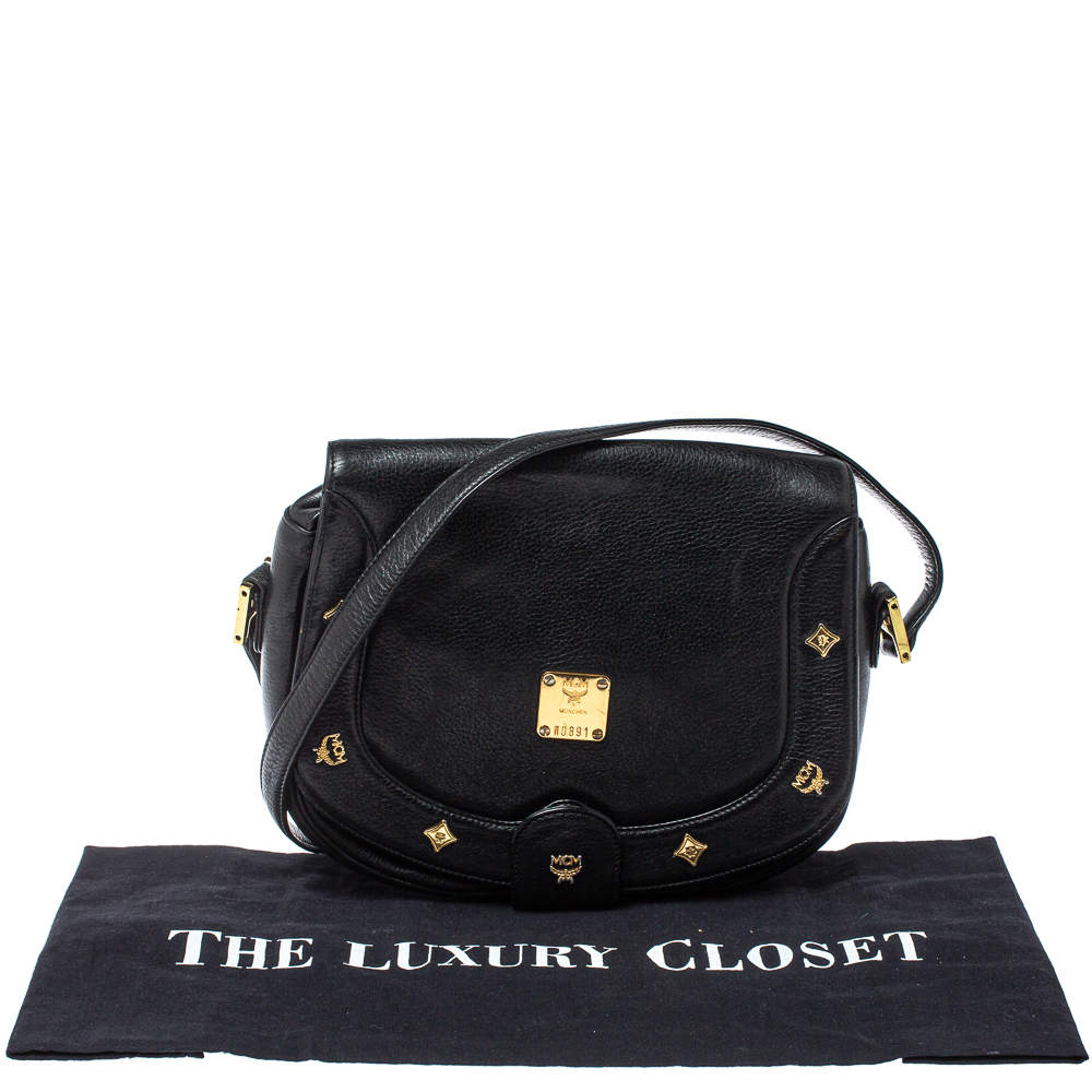 Leather crossbody bag MCM Black in Leather - 28634755