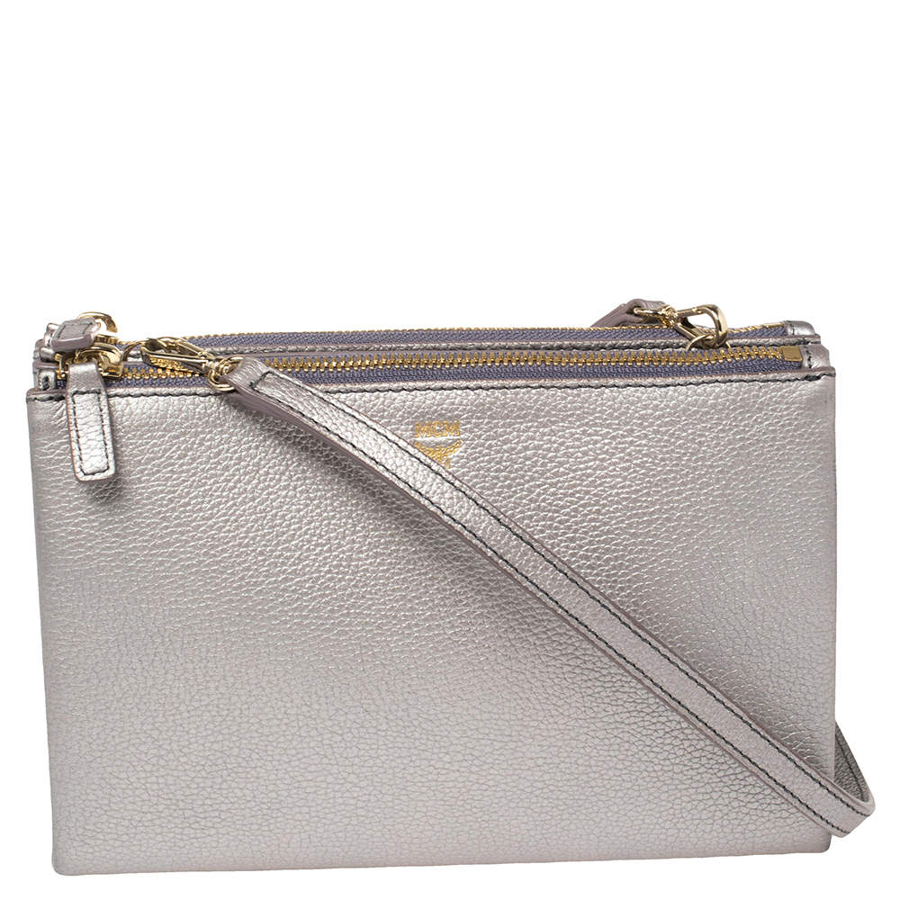 Mcm offers double zipper milla bag