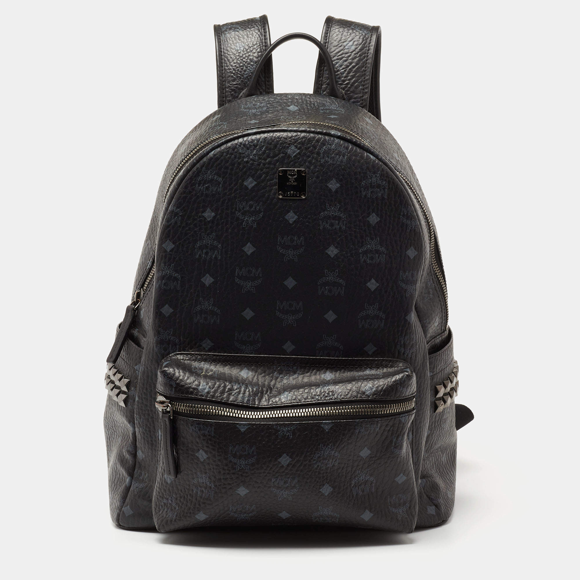 Large Stark Backpack in Visetos Black