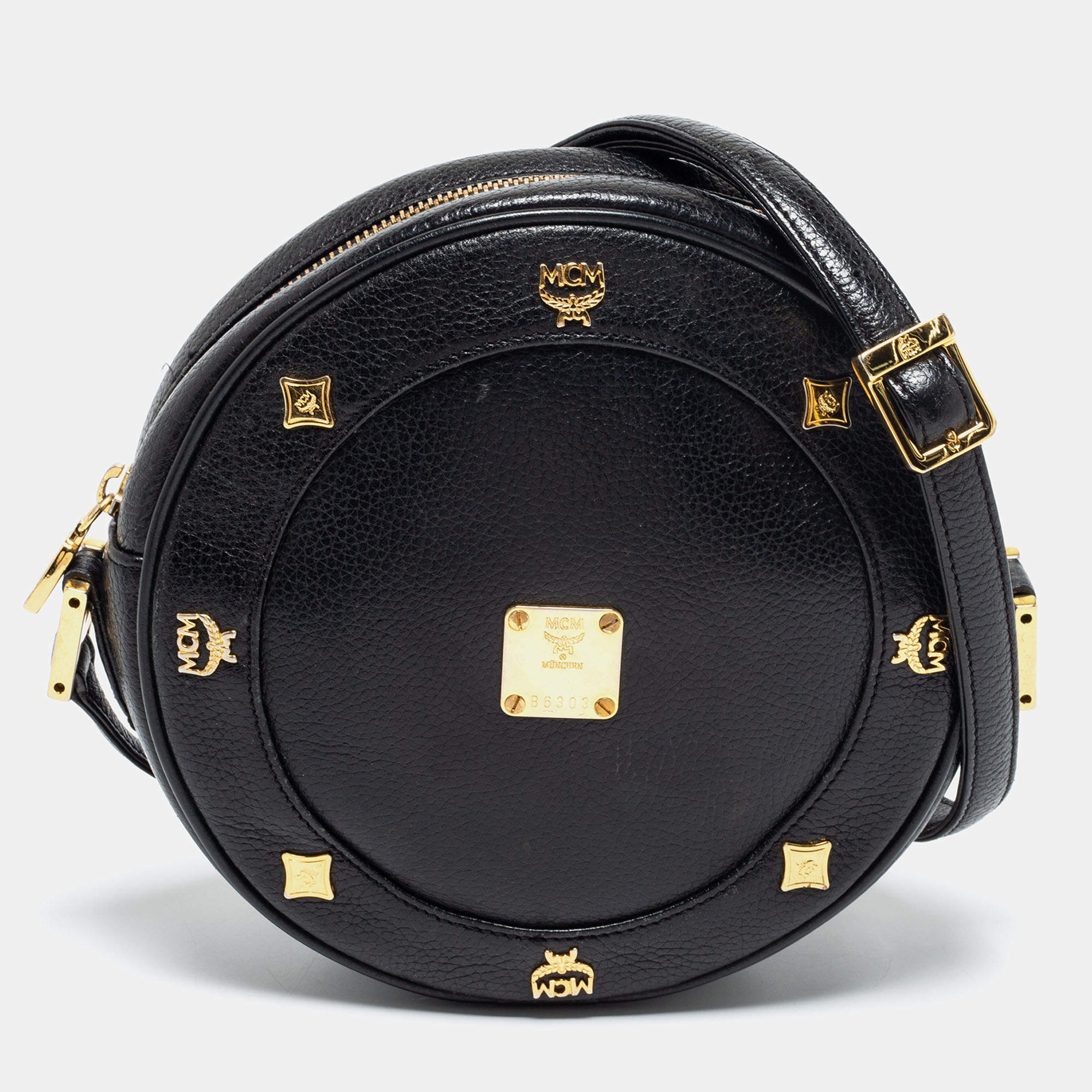 Mcm round crossbody bag best sale