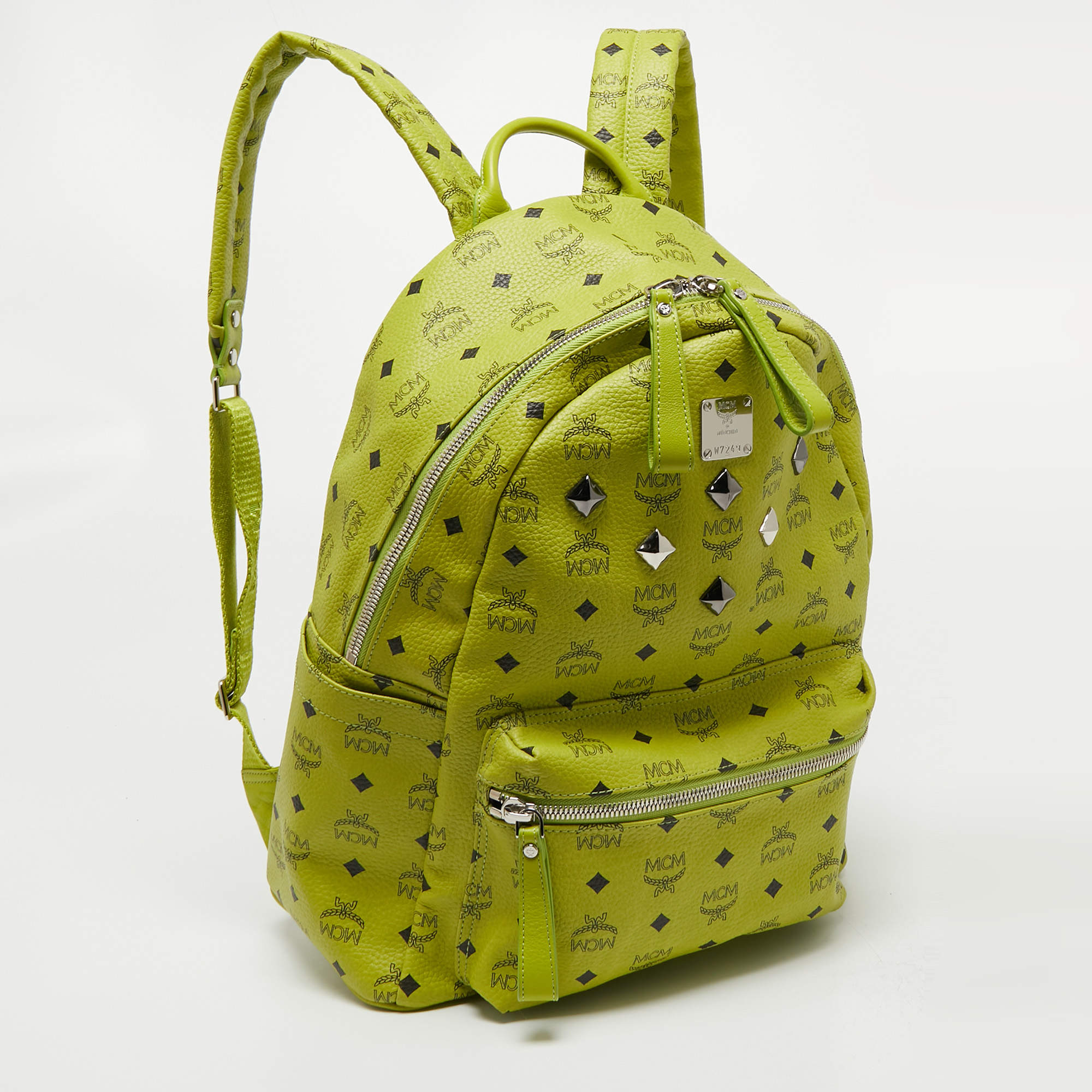 MCM MCM Lime Green Large Backpack