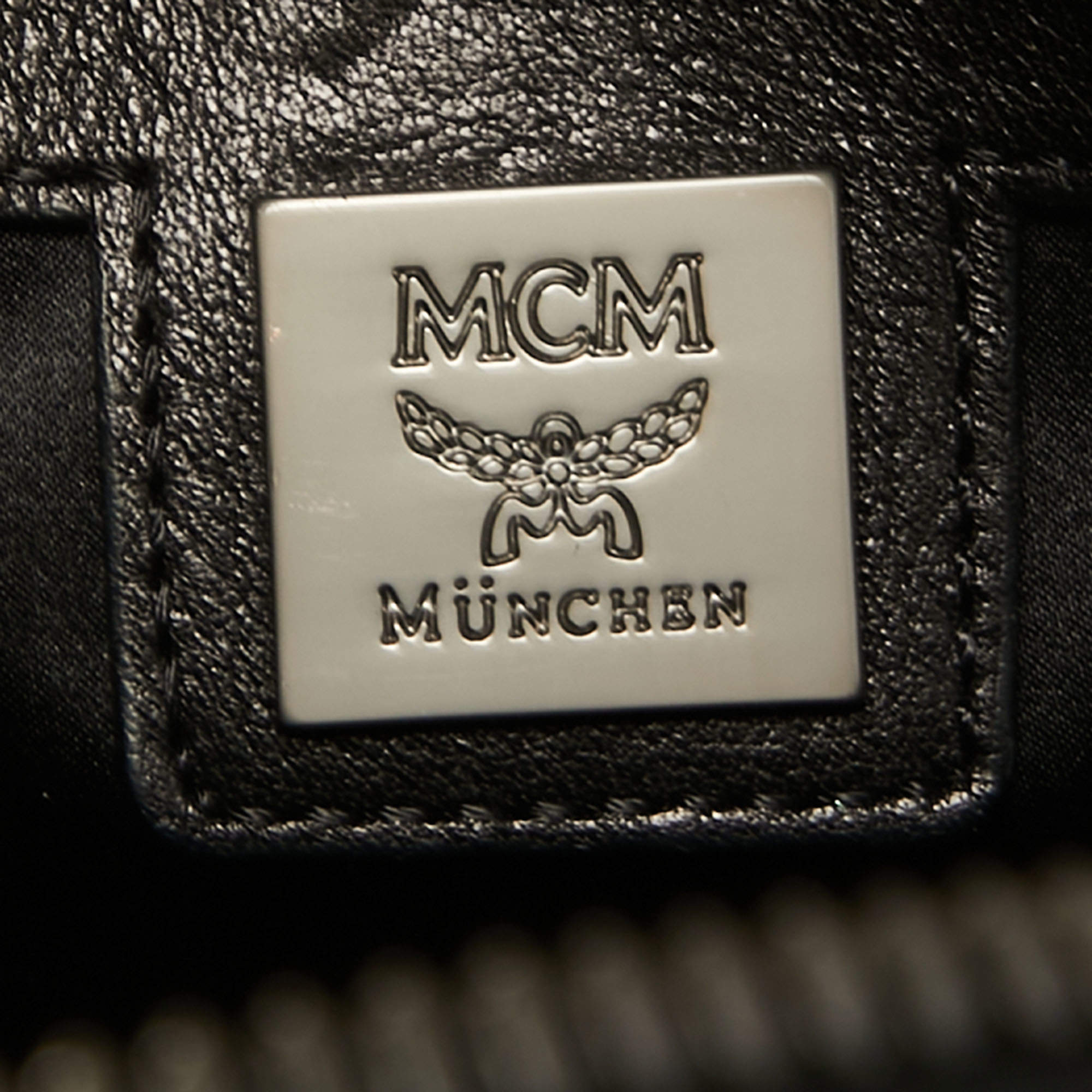 MCM Black Leather Studded Camera Shoulder Bag MCM | The Luxury Closet