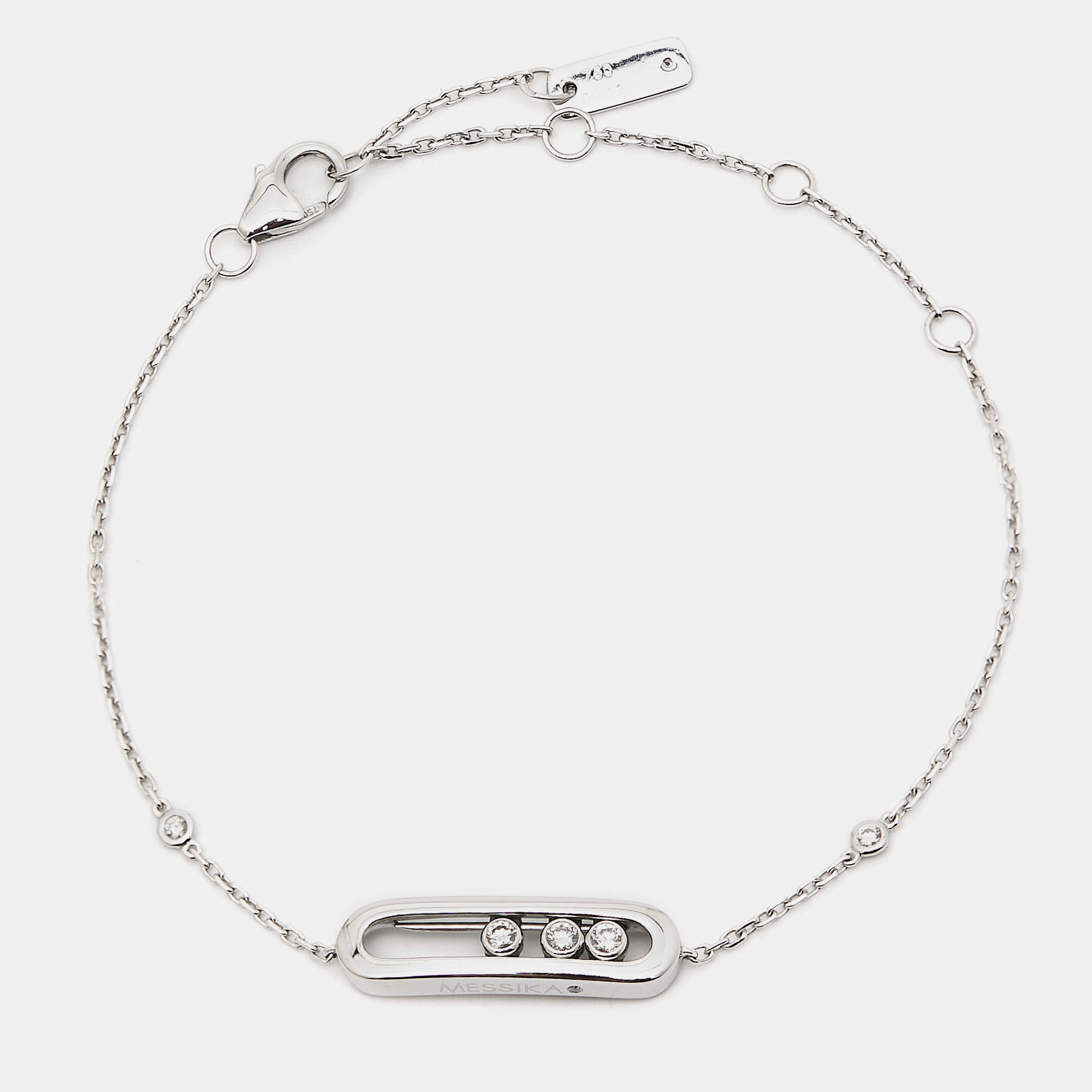 Messika Baby Move Diamonds 18k White Bracelet