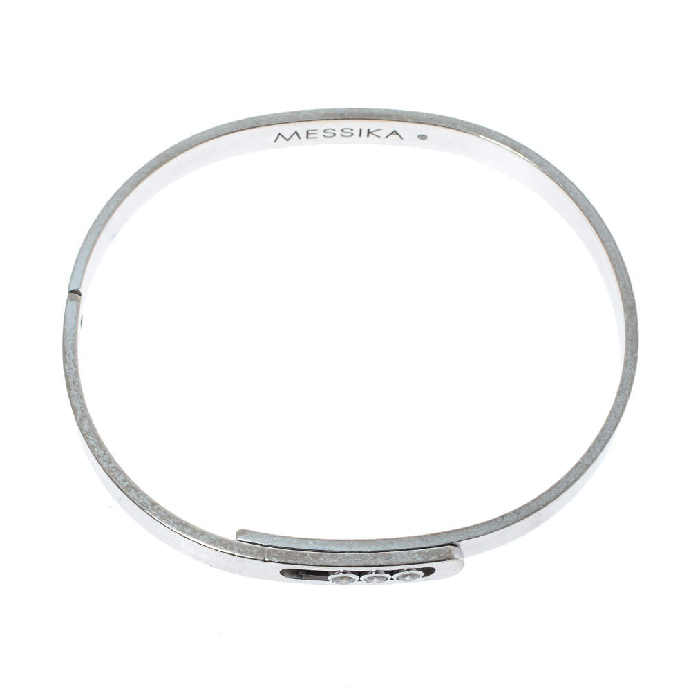 Pre Owned Messika Move Noa Diamond 18K White Gold Bracelet