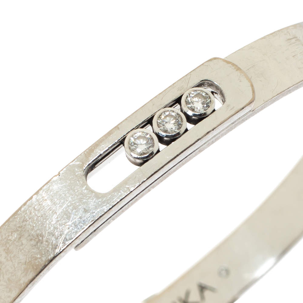 Pre Owned Messika Move Noa Diamond 18K White Gold Bracelet