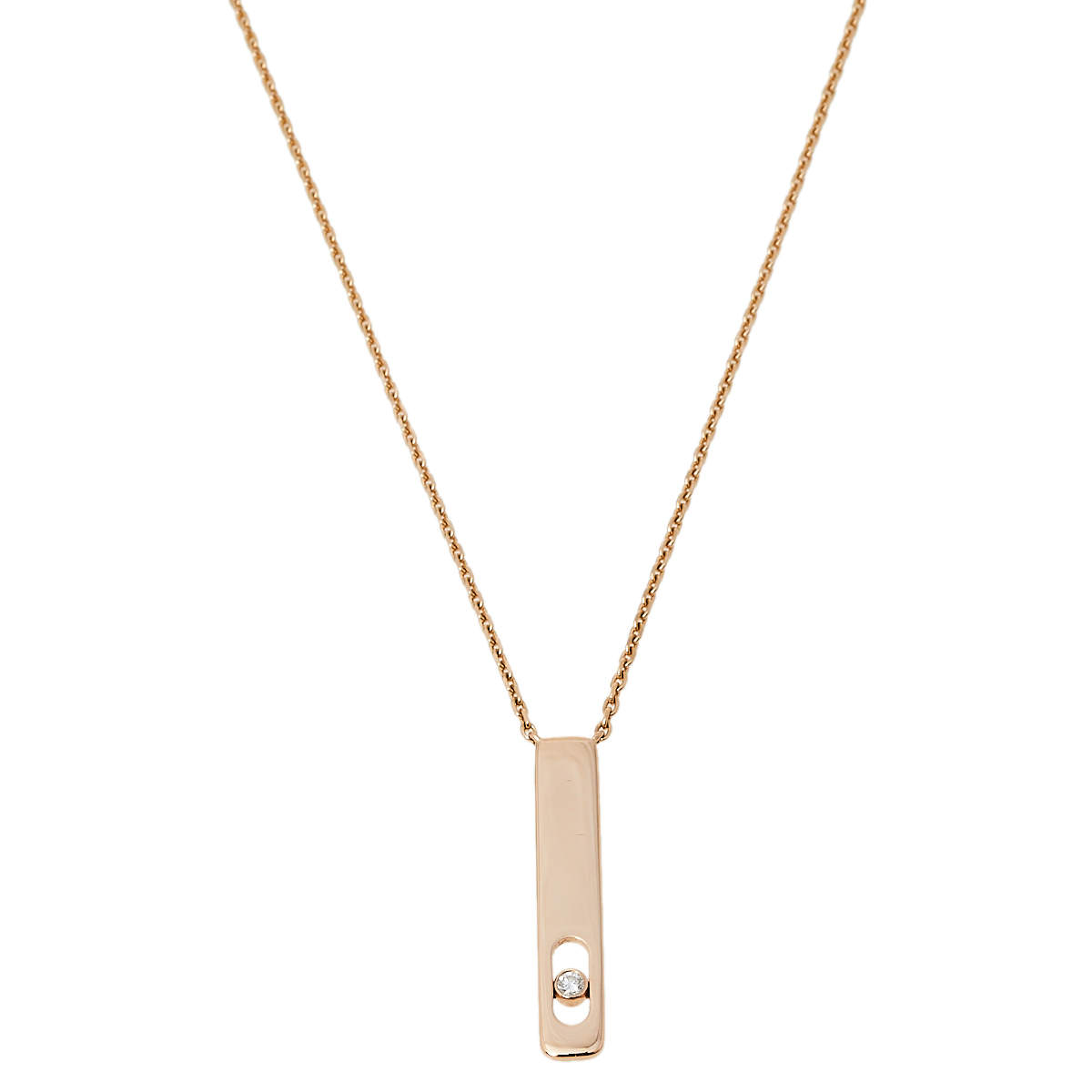 Messika My First Diamond 18K Rose Gold Pendant Necklace