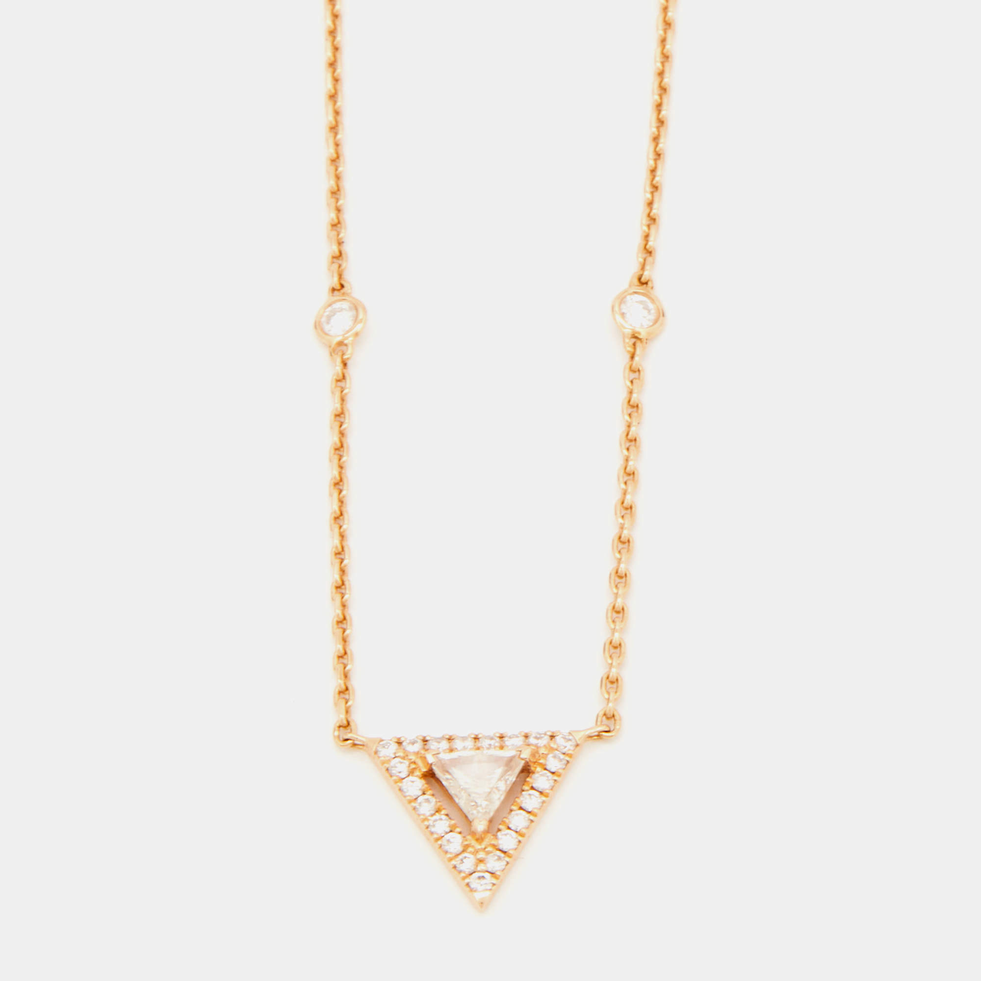 Messika Thea Diamonds 18k Rose Gold Chain Necklace
