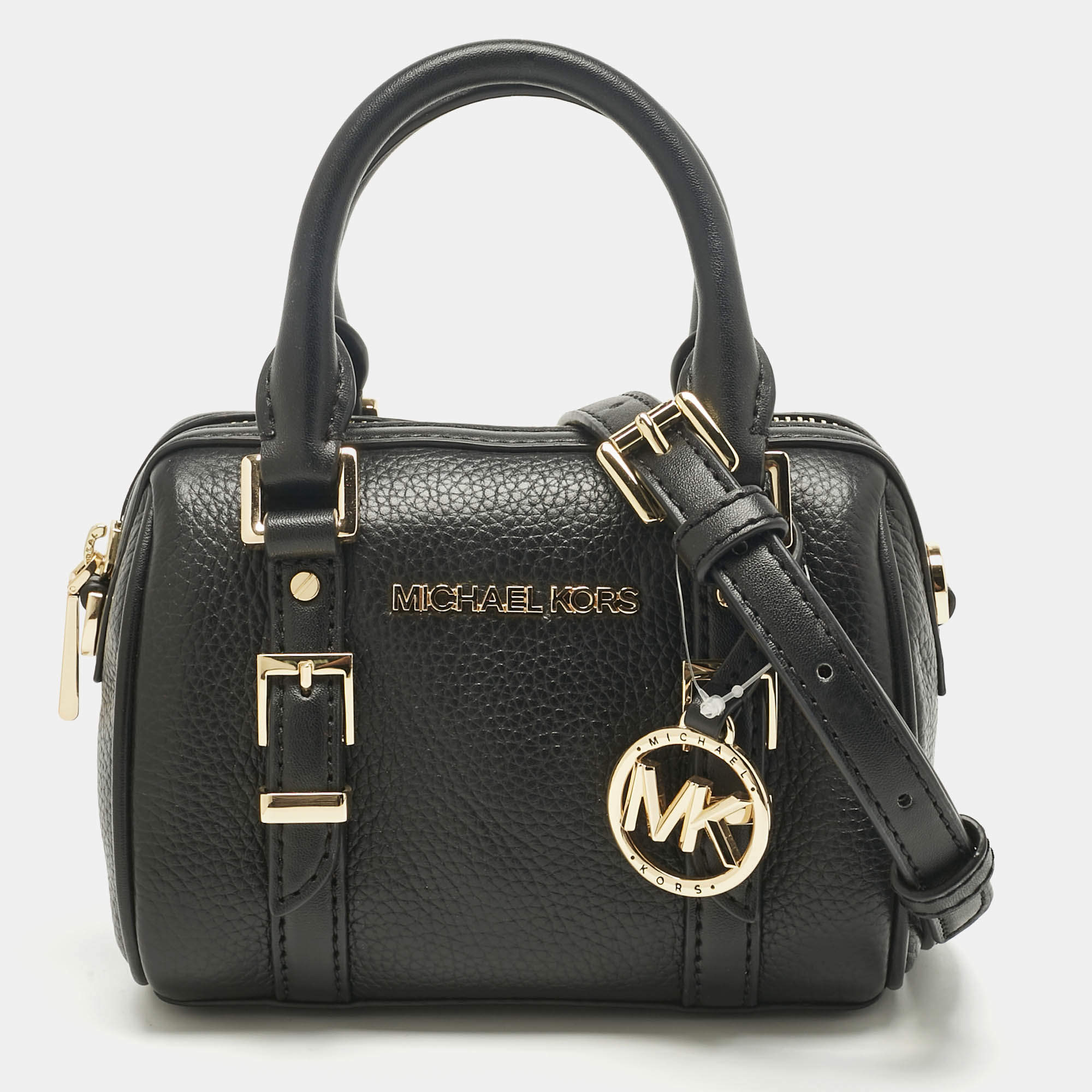 Pre Owned Michael Kors Black Leather Extra Small Bedford Legacy Crossbody Bag