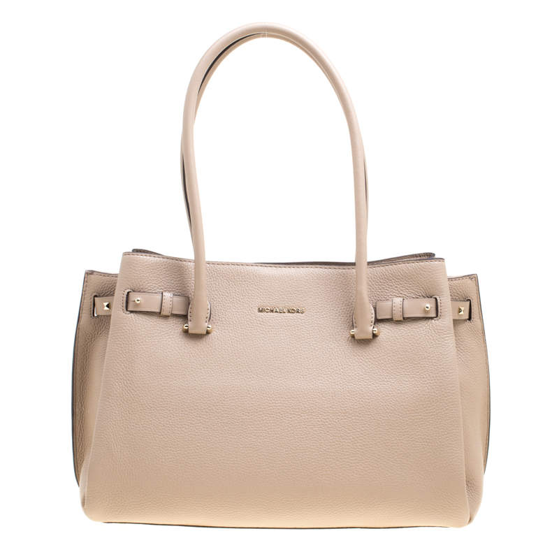 Addison large shop pebbled leather tote