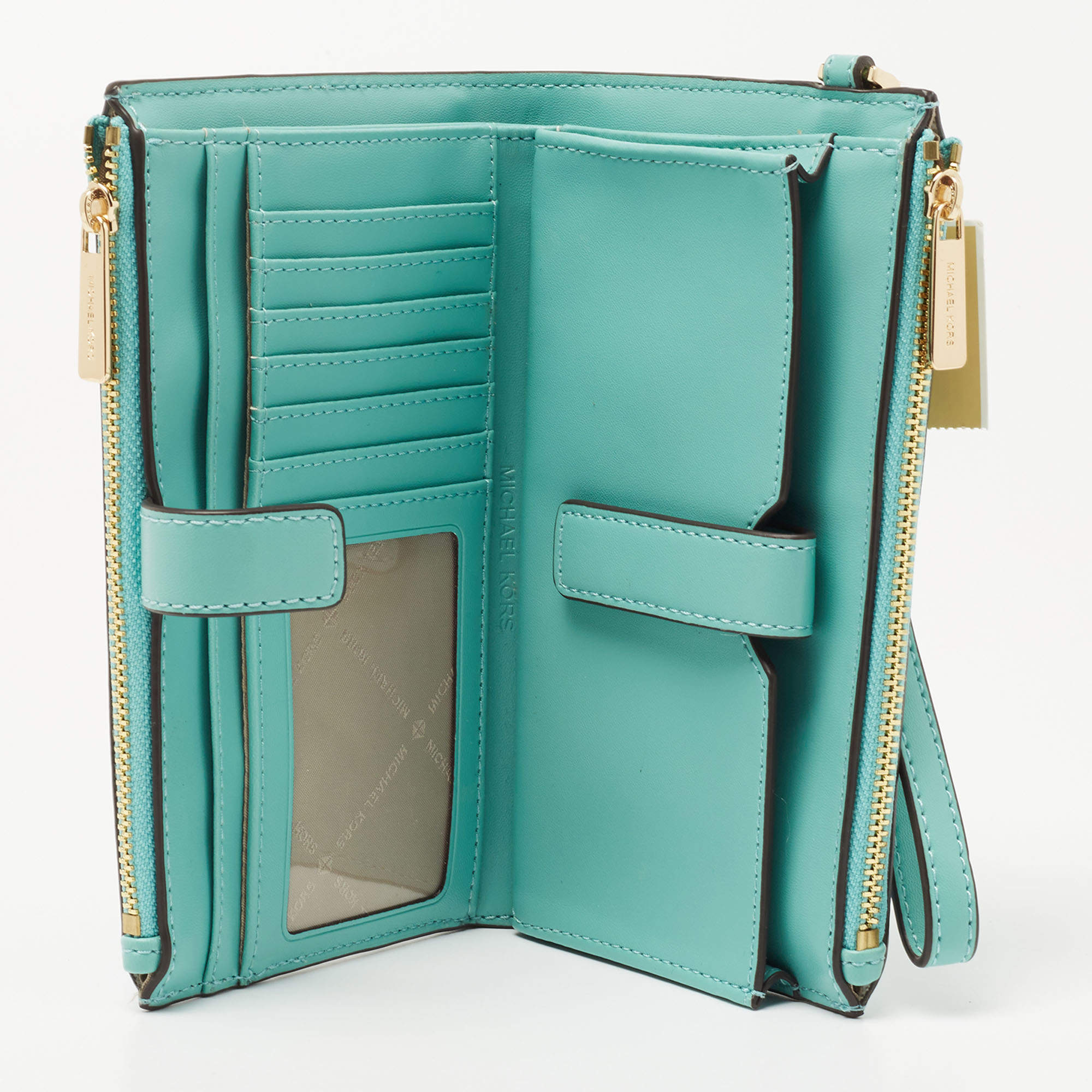 Michael kors discount aqua wallet