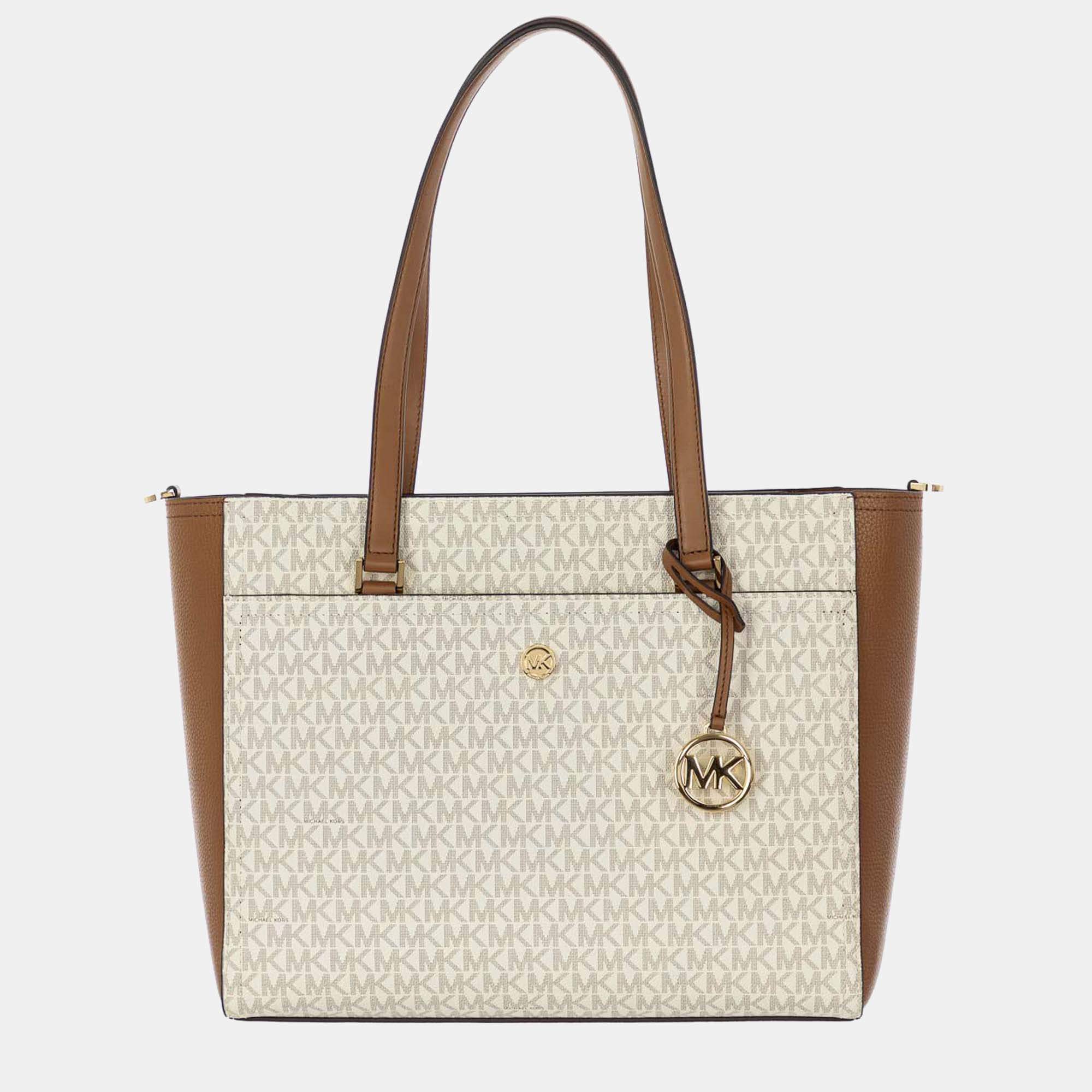 Michael kors discount beige tote bag