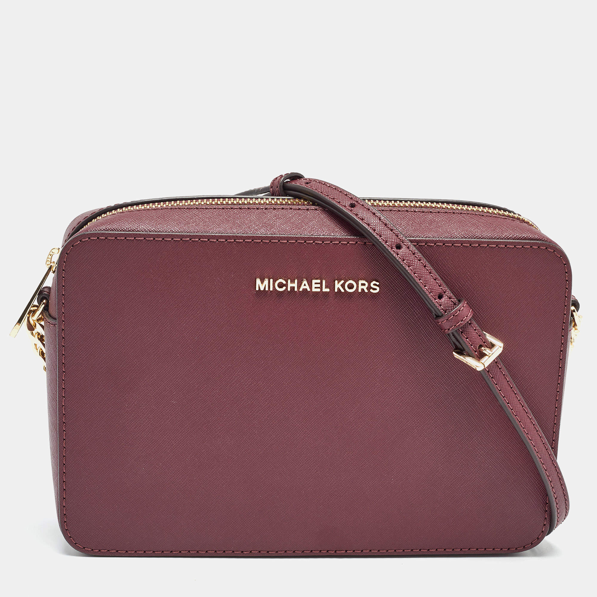 Michael kors burgundy purse sale