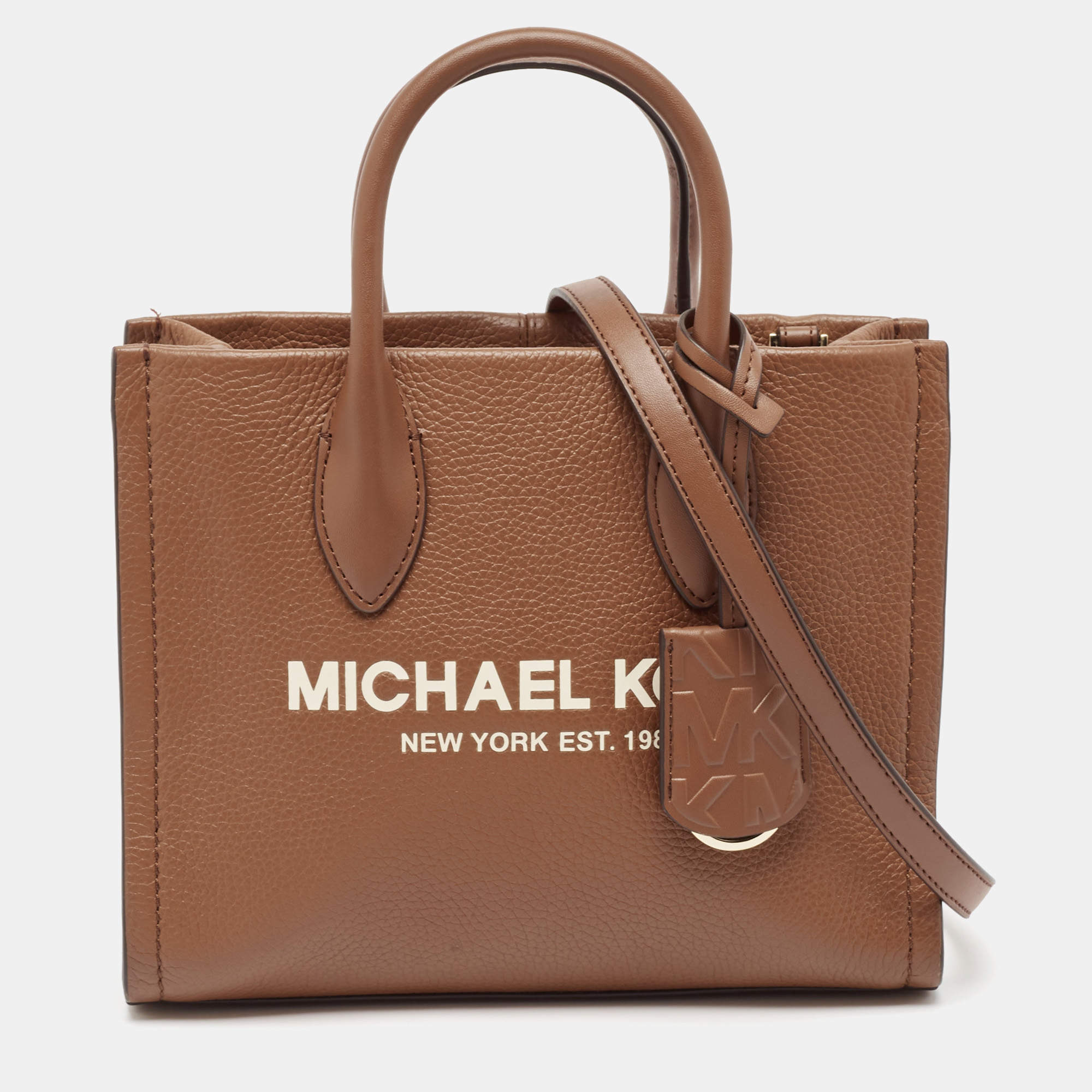 Pre Owned Michael Kors Brown Leather Mirella Tote